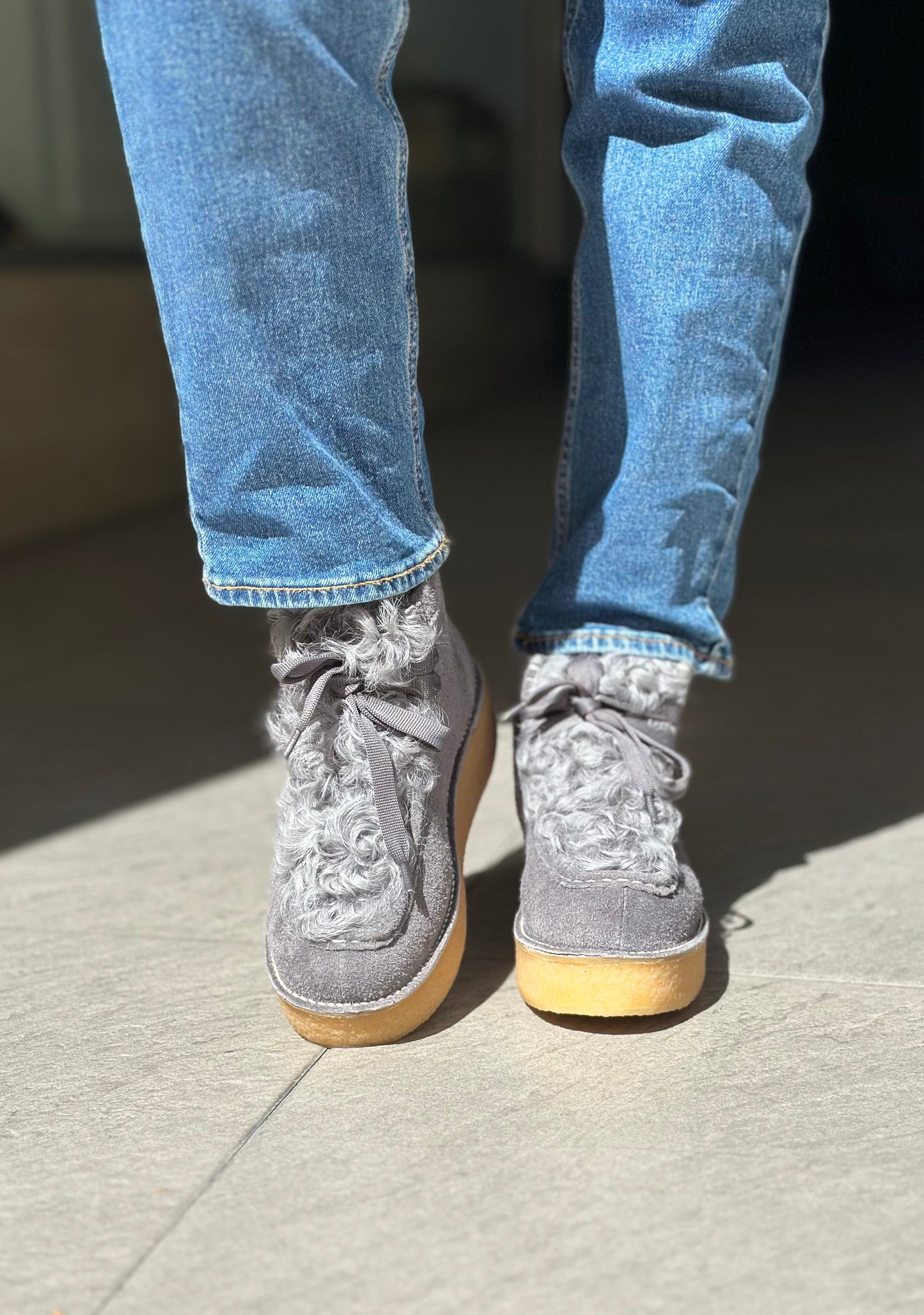 Chaussures montantes NAN-KU EFK-01 GREY femme