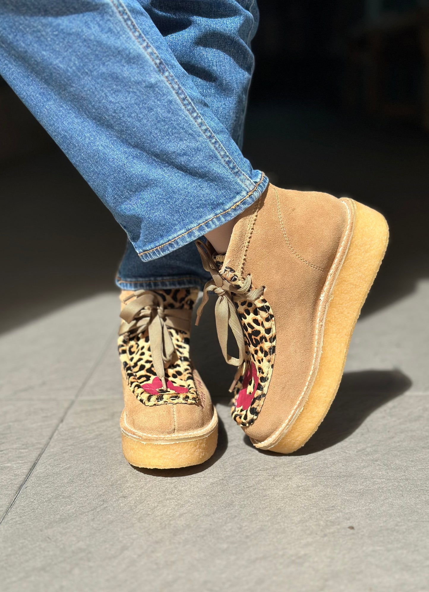 Chaussures montantes NAN-KU EFK-02 LEOPARD femme