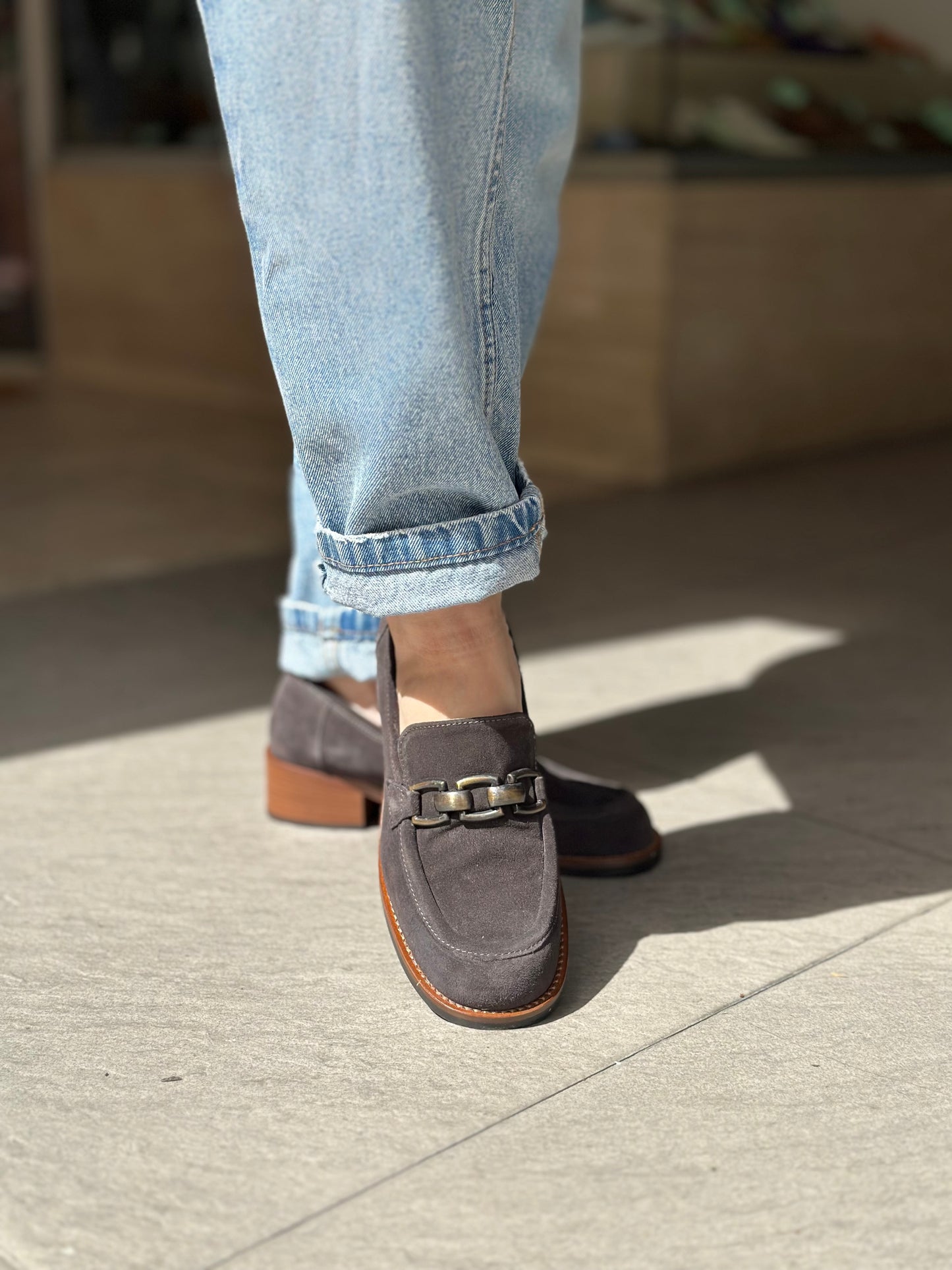 Mocassins MAISON21 1227 SAYO CARBONE GRIS femme