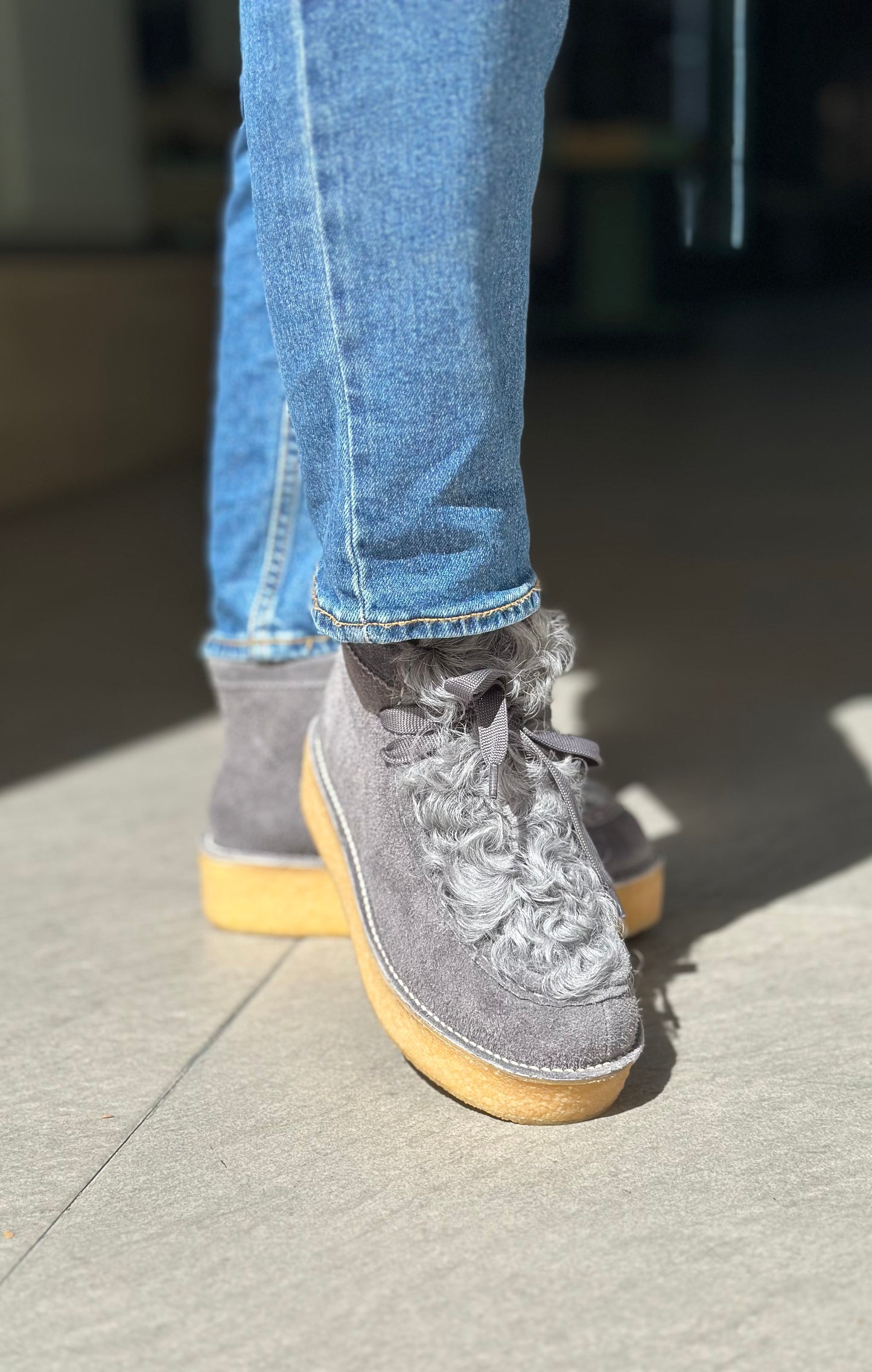 Chaussures montantes NAN-KU EFK-01 GREY femme