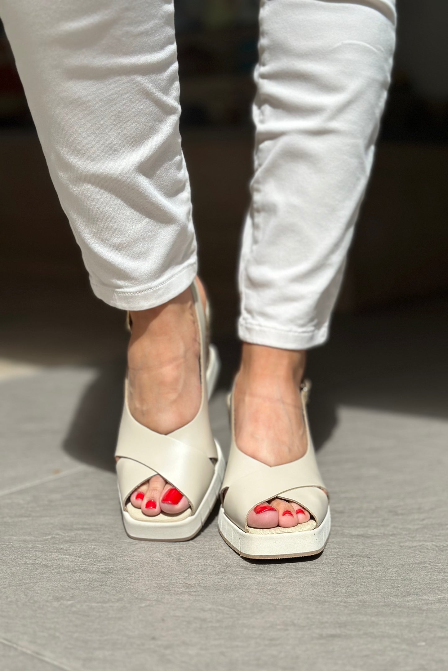 Nu-pieds compensés PALOMITAS by PALOMA BARCELO Beige femme