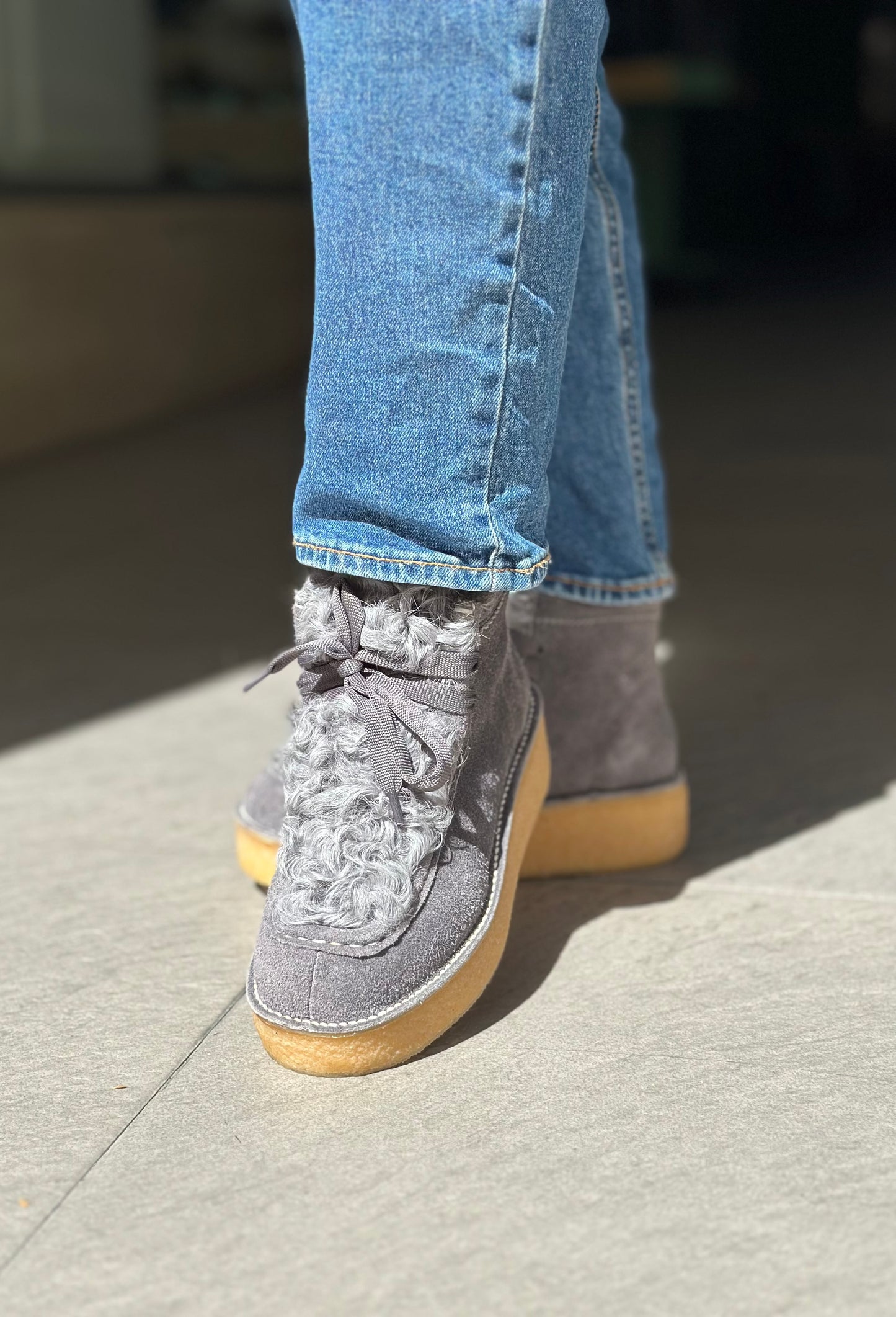 Chaussures montantes NAN-KU EFK-01 GREY femme