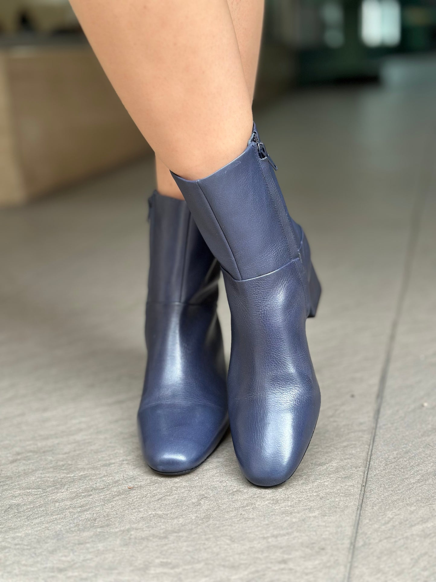 Bottines JVAM 40016 FREDDIE STAR BLEU femme