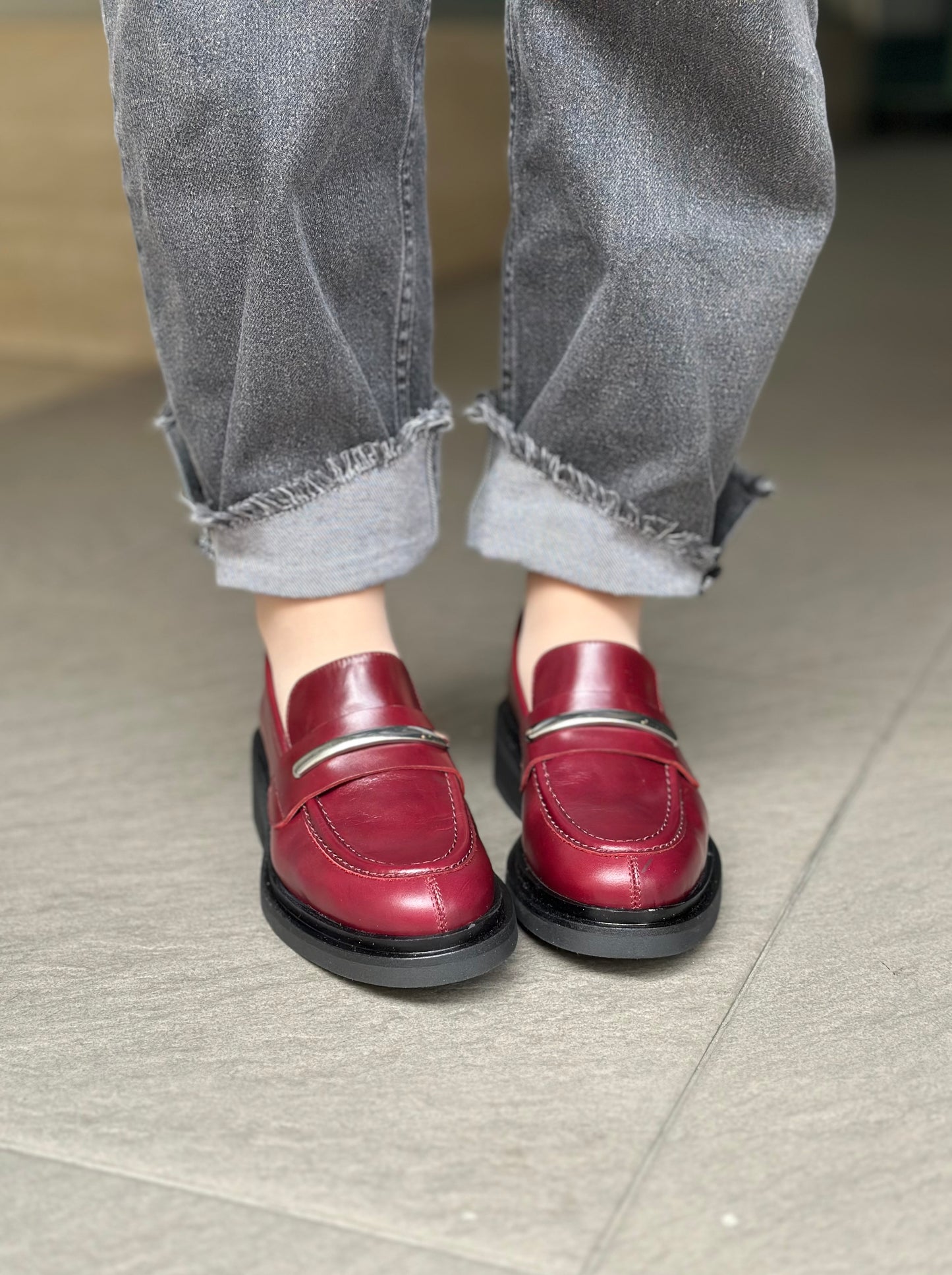 Mocassins ANGEL ALARCON 25562-151A BORDEAUX femme