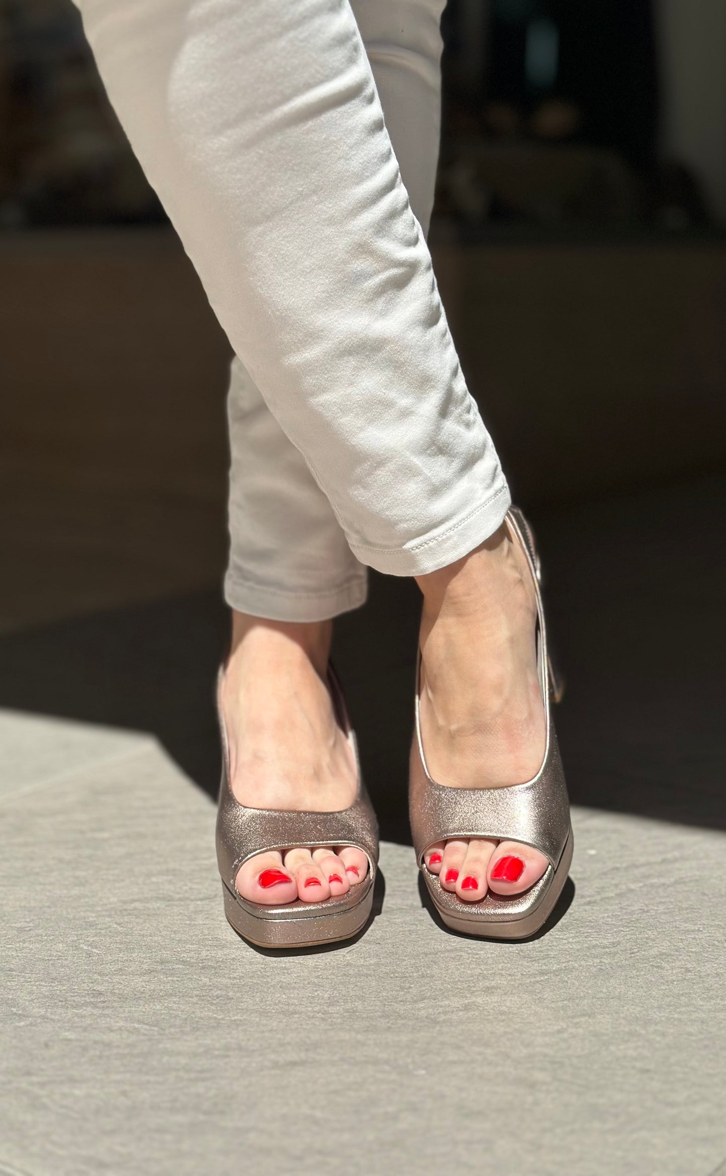 Nu-pieds à talons MARIAN bronze femme