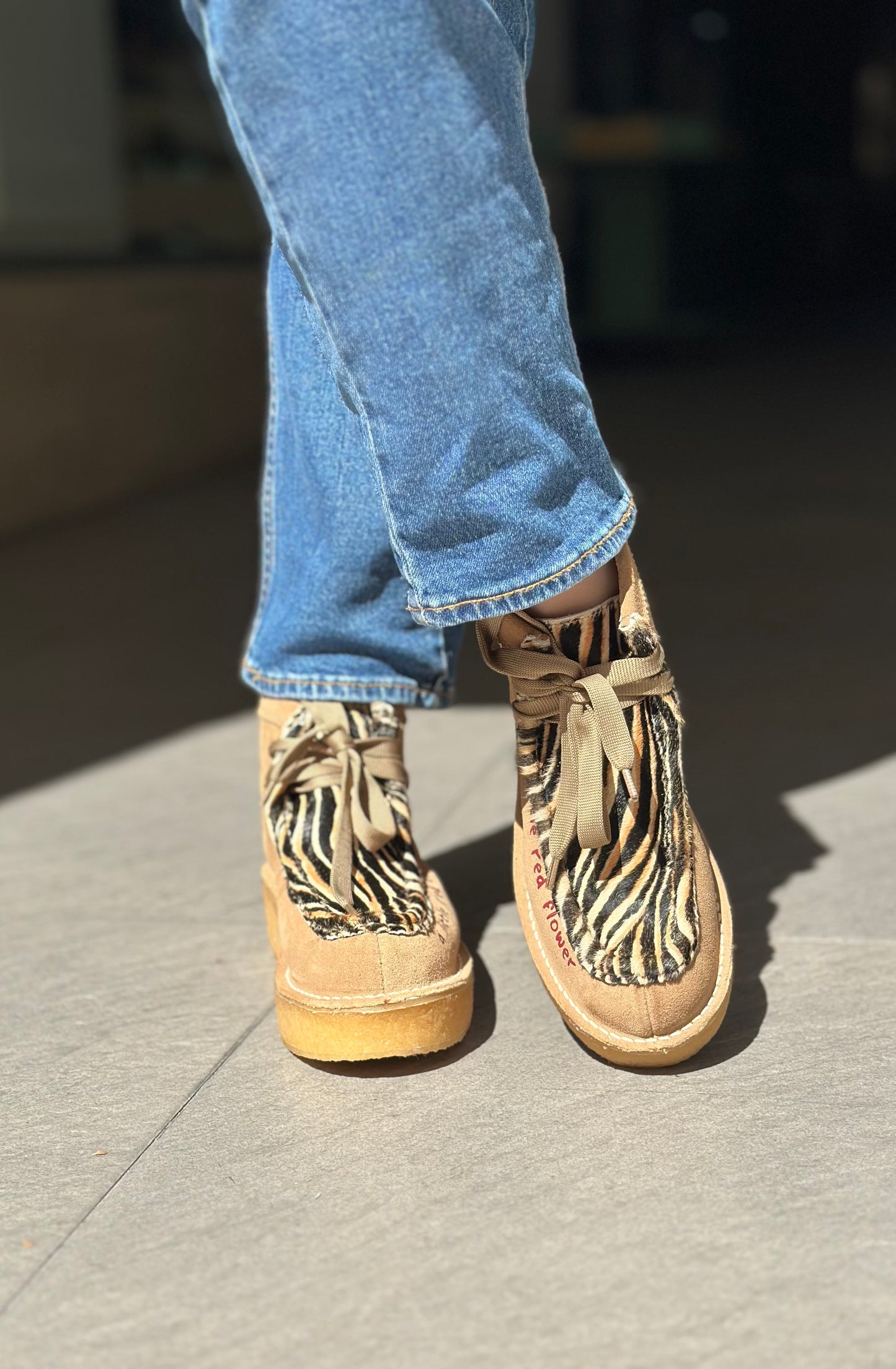 Chaussures montantes NAN-KU EFK-02 ZEBRA femme