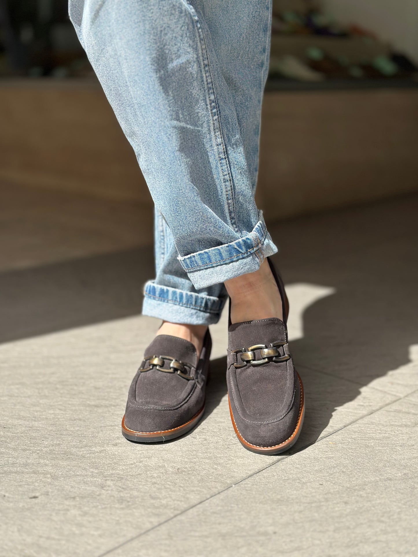 Mocassins MAISON21 1227 SAYO CARBONE GRIS femme