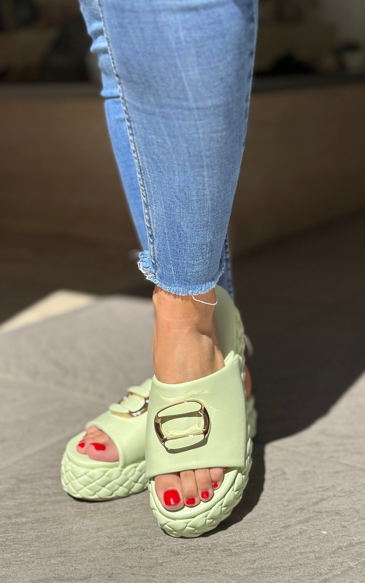 Mules CAFE NOIR Vert menthe femme