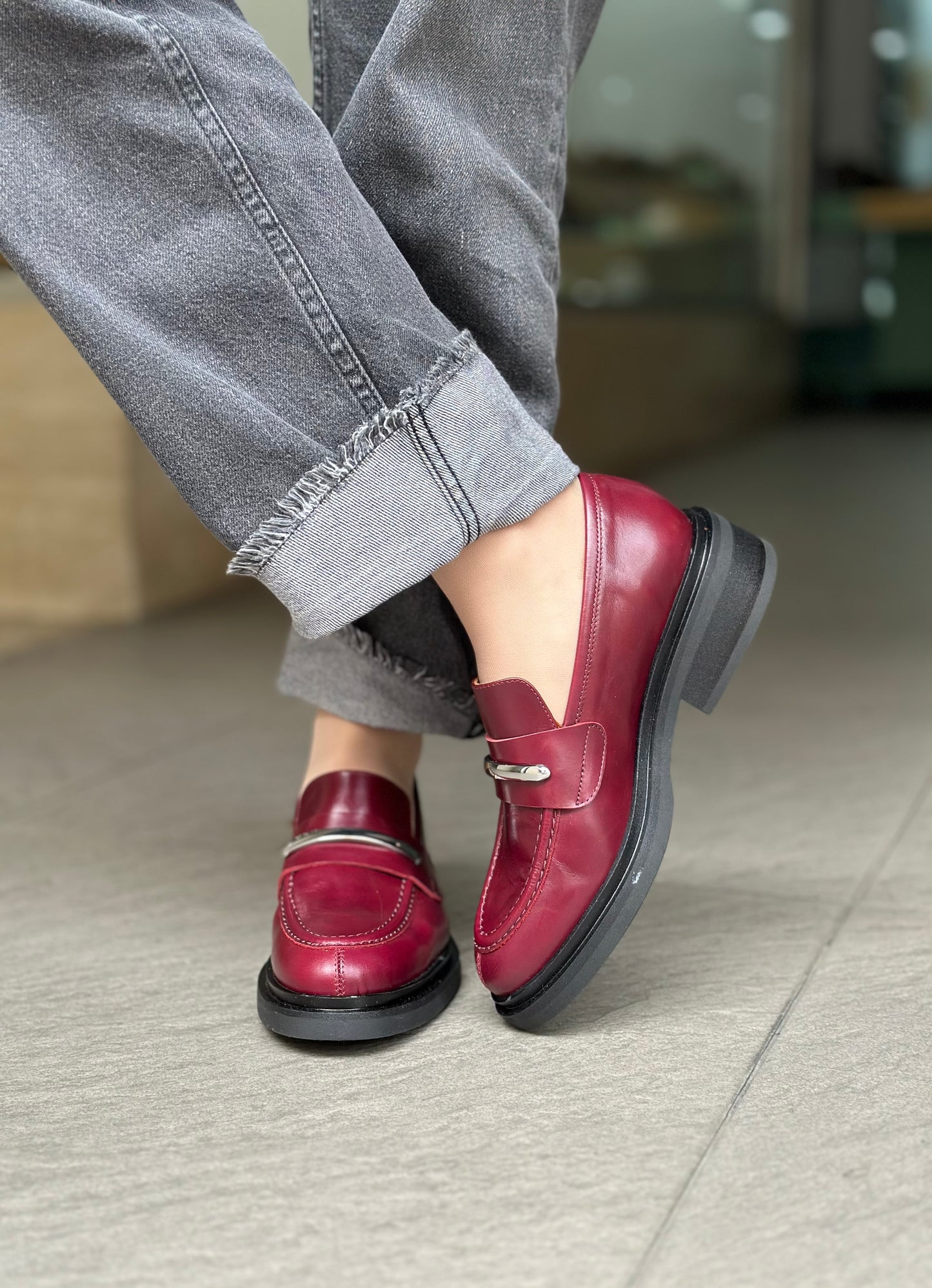 Mocassins ANGEL ALARCON 25562-151A BORDEAUX femme