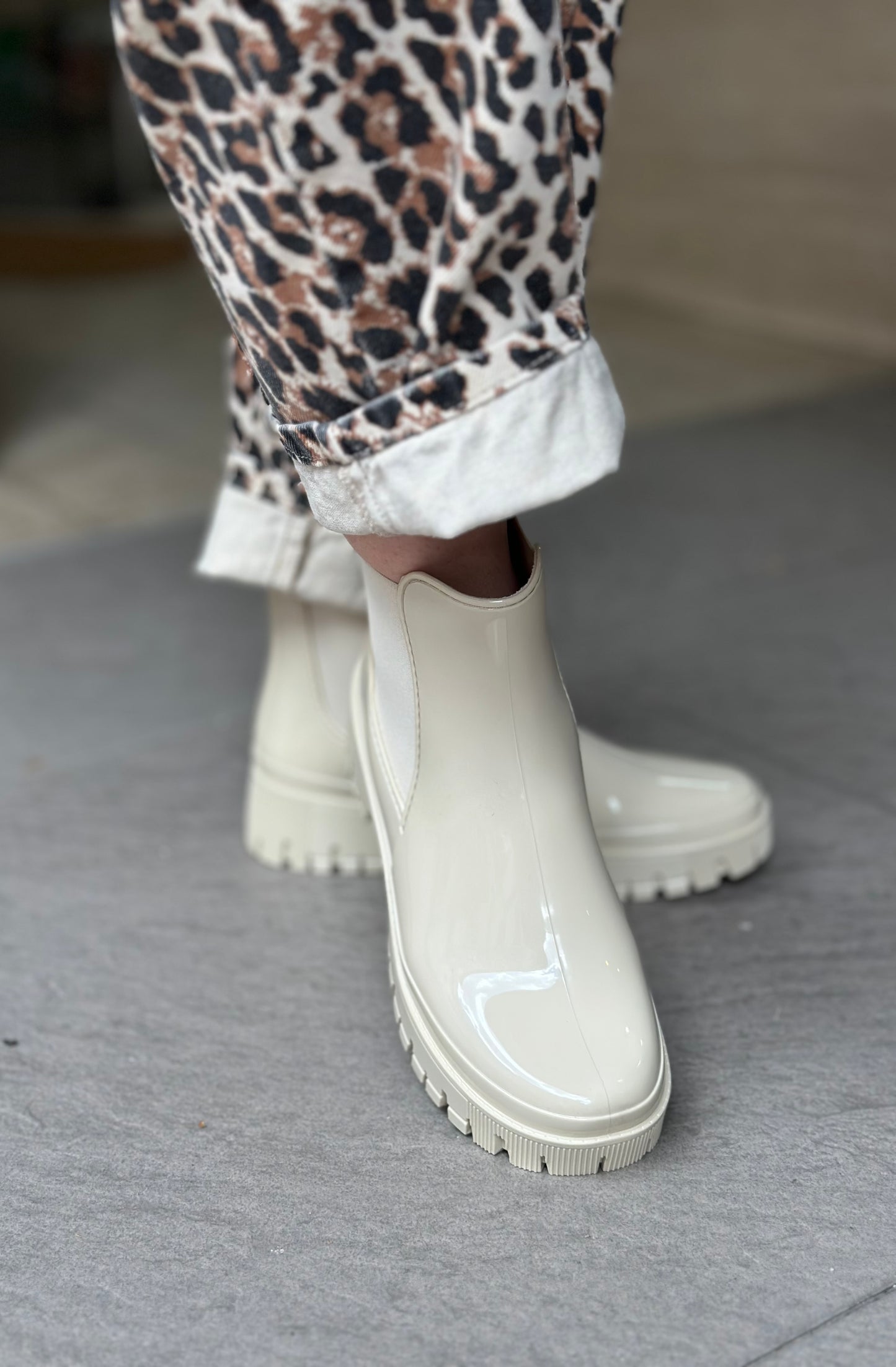 Bottines de pluie PEACHY oat milk LEMON JELLY