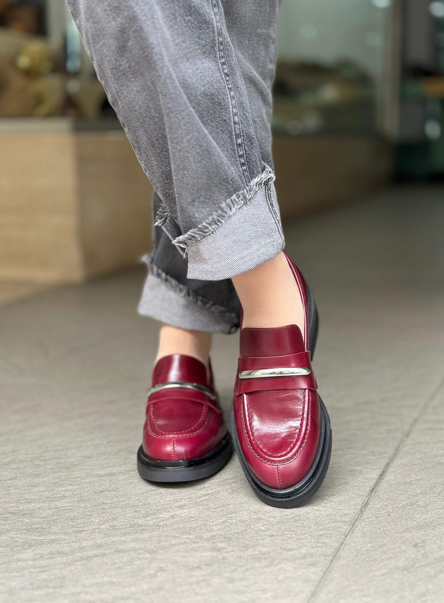 Mocassins ANGEL ALARCON 25562-151A BORDEAUX femme