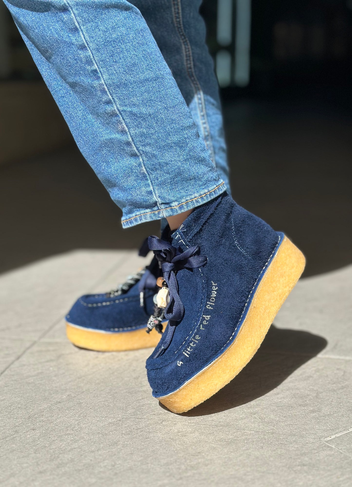 Chaussures montantes NAN-KU EFK-03 BLUE femme
