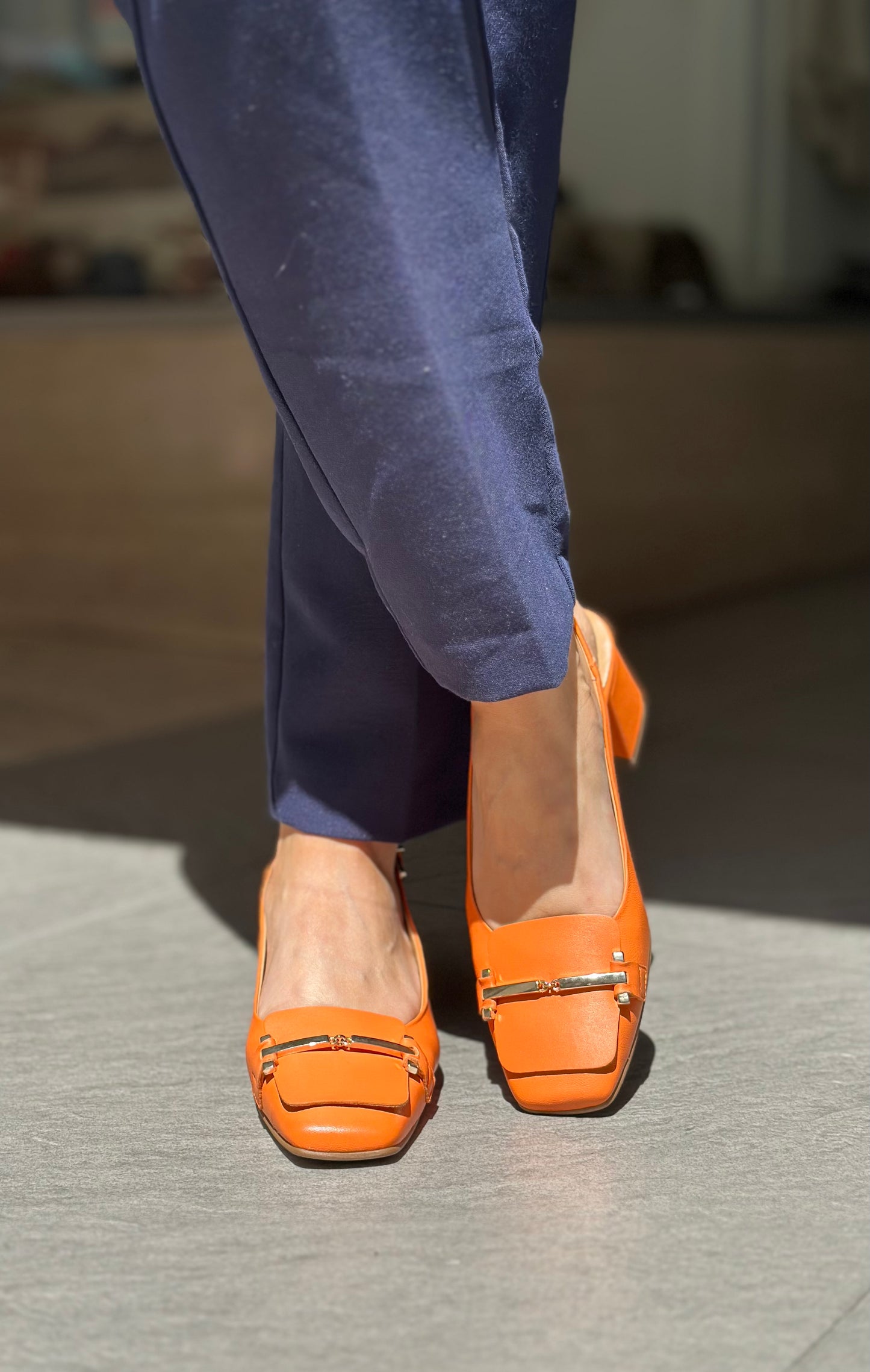 Chaussures à talons PEDRO MIRALLES orange femme