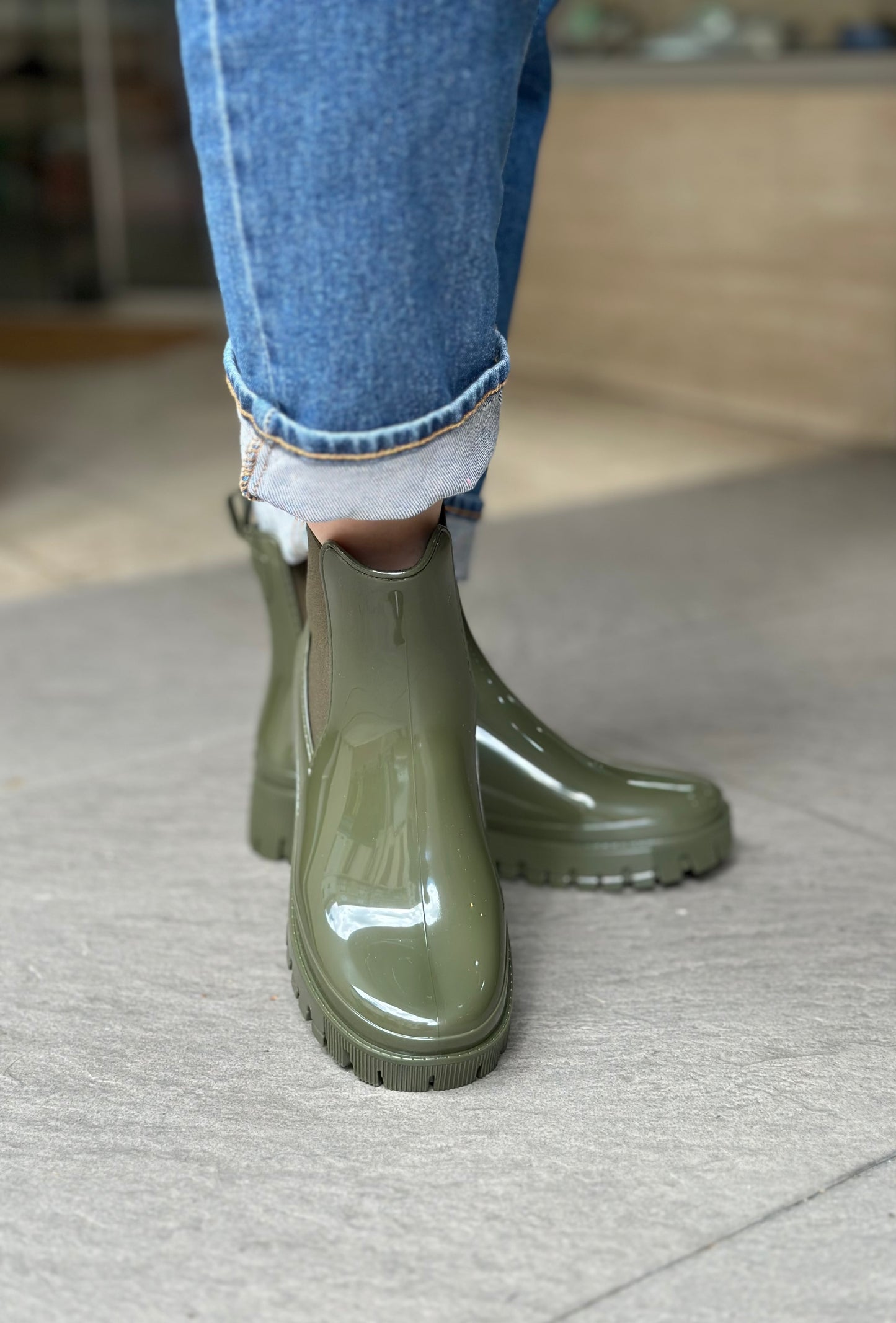 Bottines de pluie PEACHY military green LEMON JELLY
