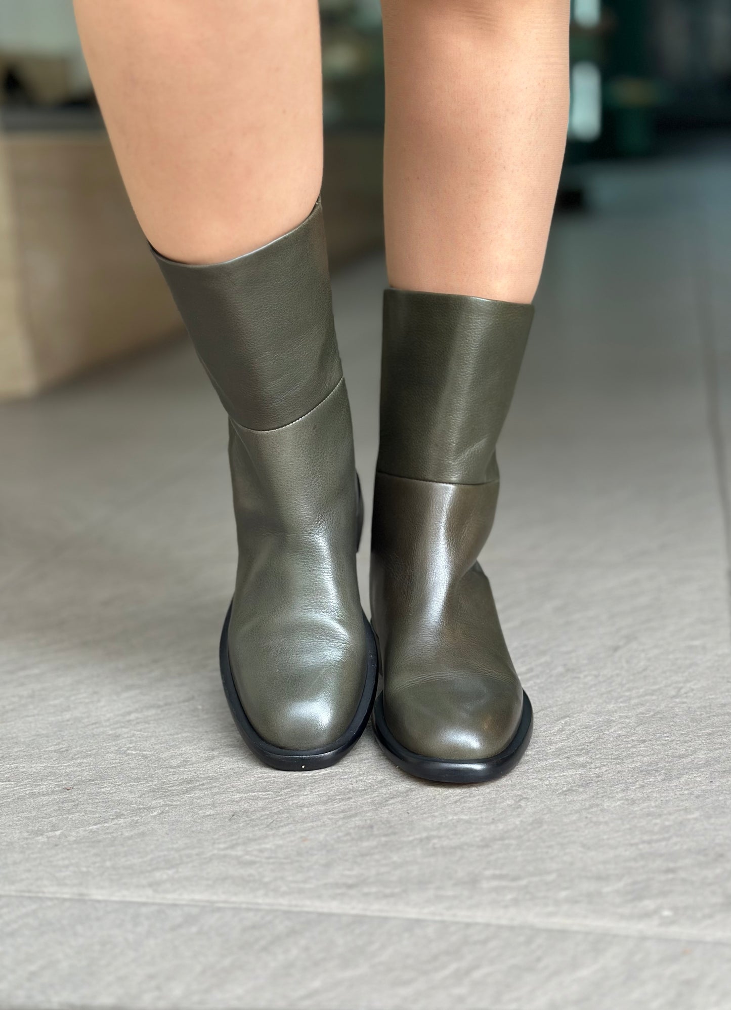 Bottines cavalière JVAM 37437 WINTER FOREST KAKI femme