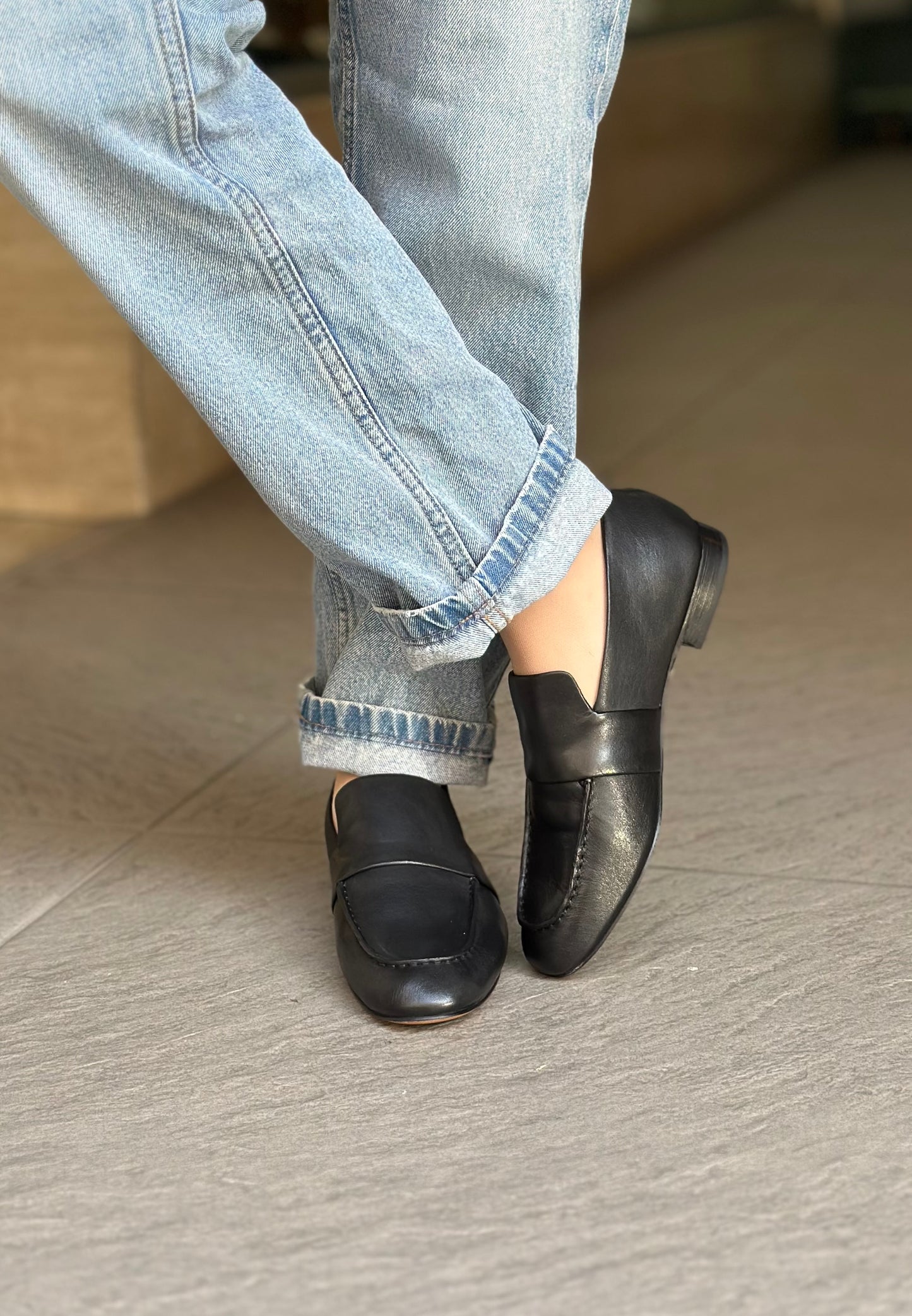 Mocassins JVAM 32011 PAT BLACK femme