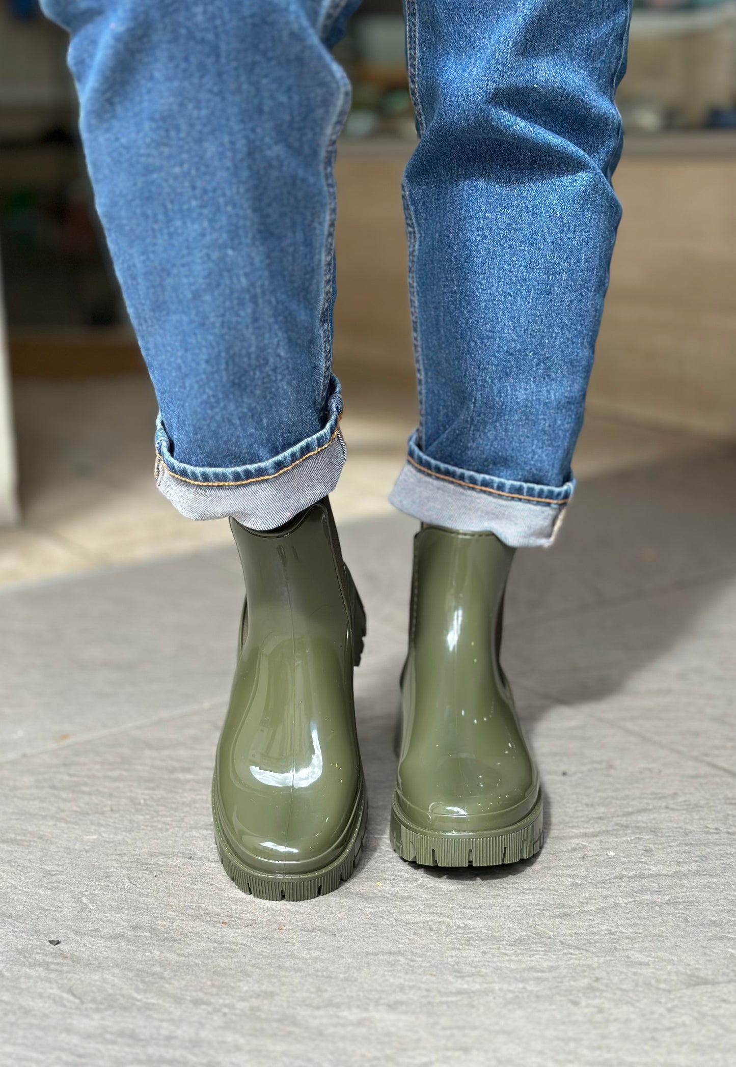 Bottines de pluie PEACHY military green LEMON JELLY