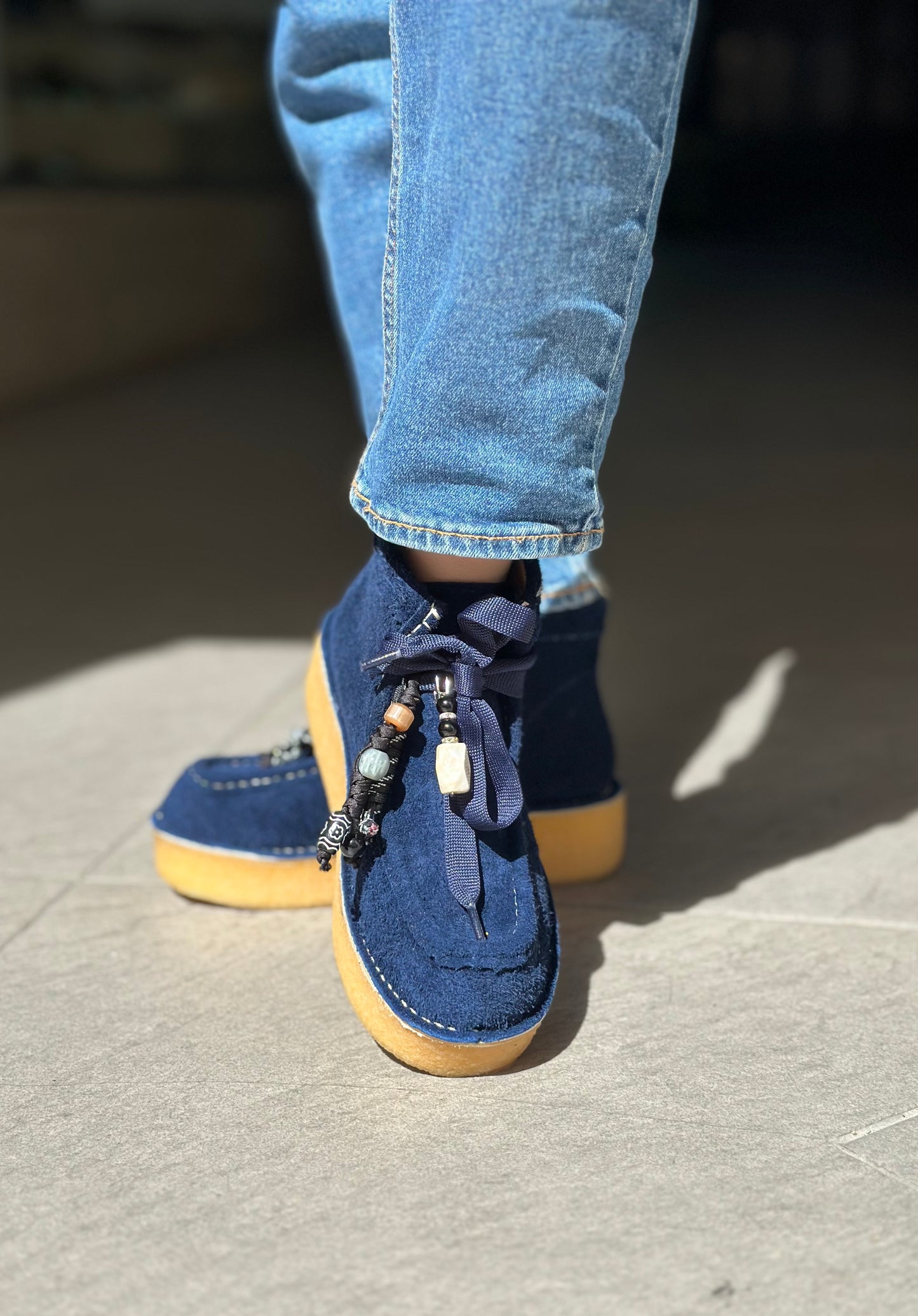 Chaussures montantes NAN-KU EFK-03 BLUE femme
