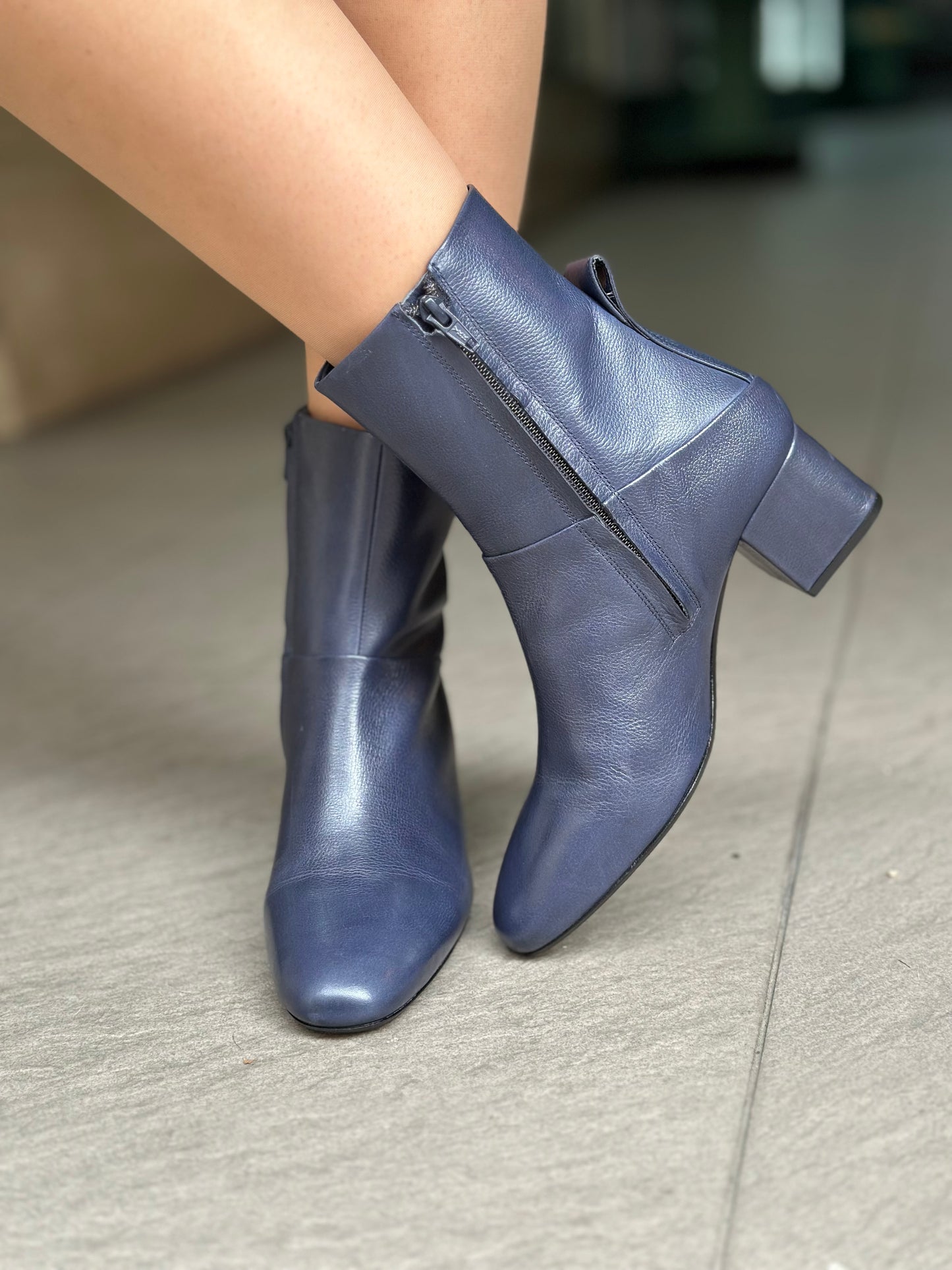 Bottines JVAM 40016 FREDDIE STAR BLEU femme
