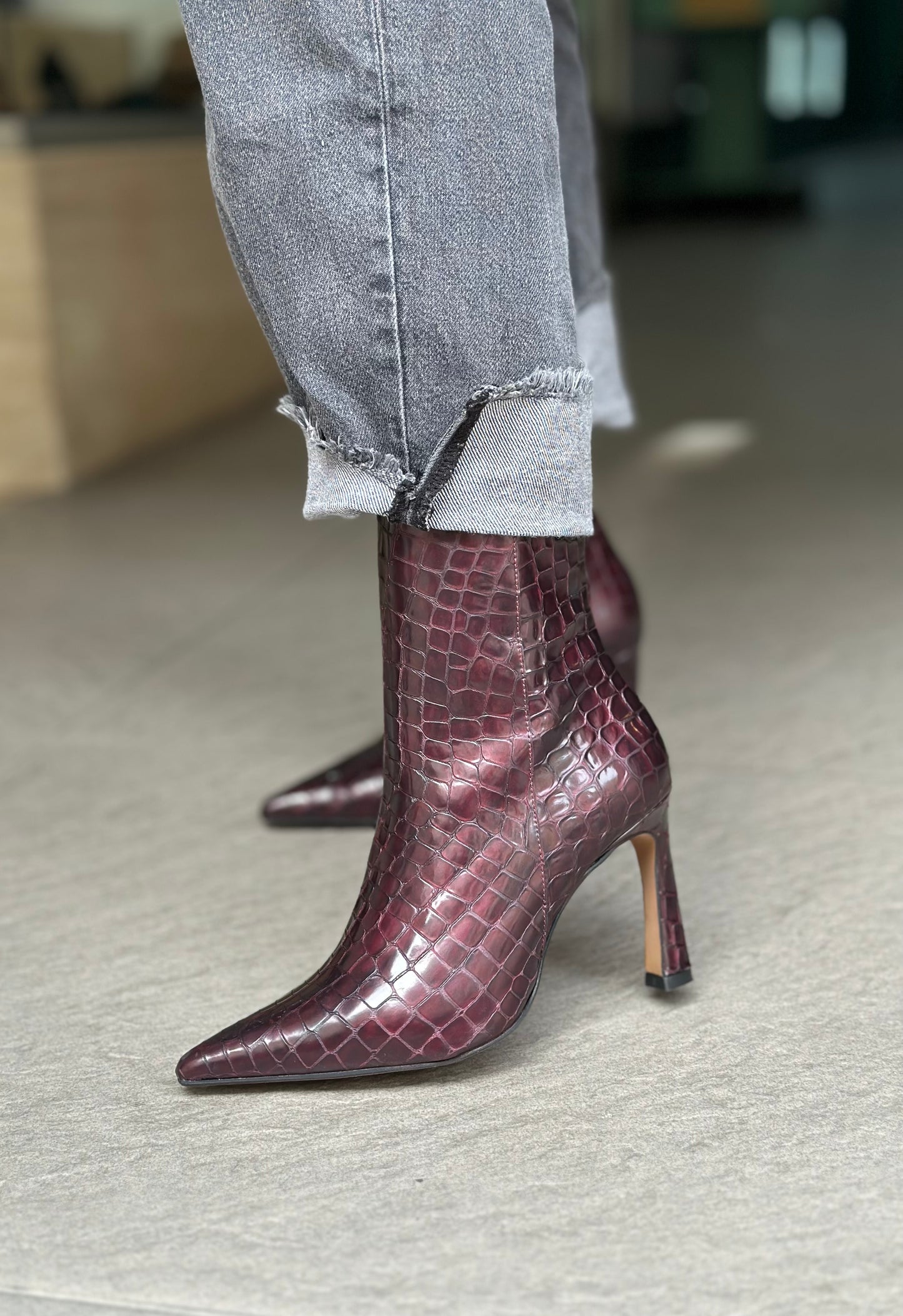 Bottines ANGEL ALARCON 25560-539C LAMIA BORDEAUX femme