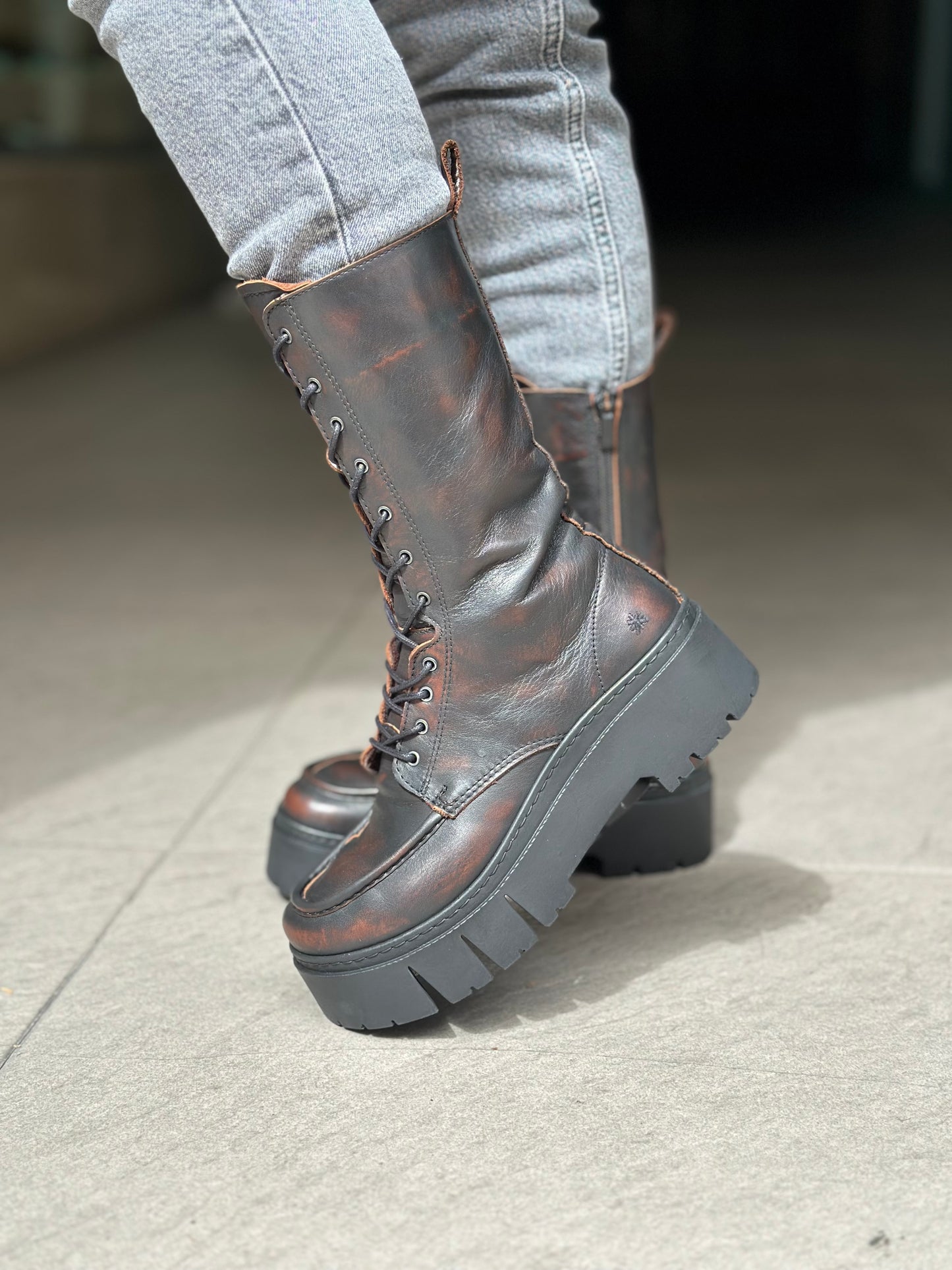 Bottines THE ART COMPAGNY 1768 marron femme