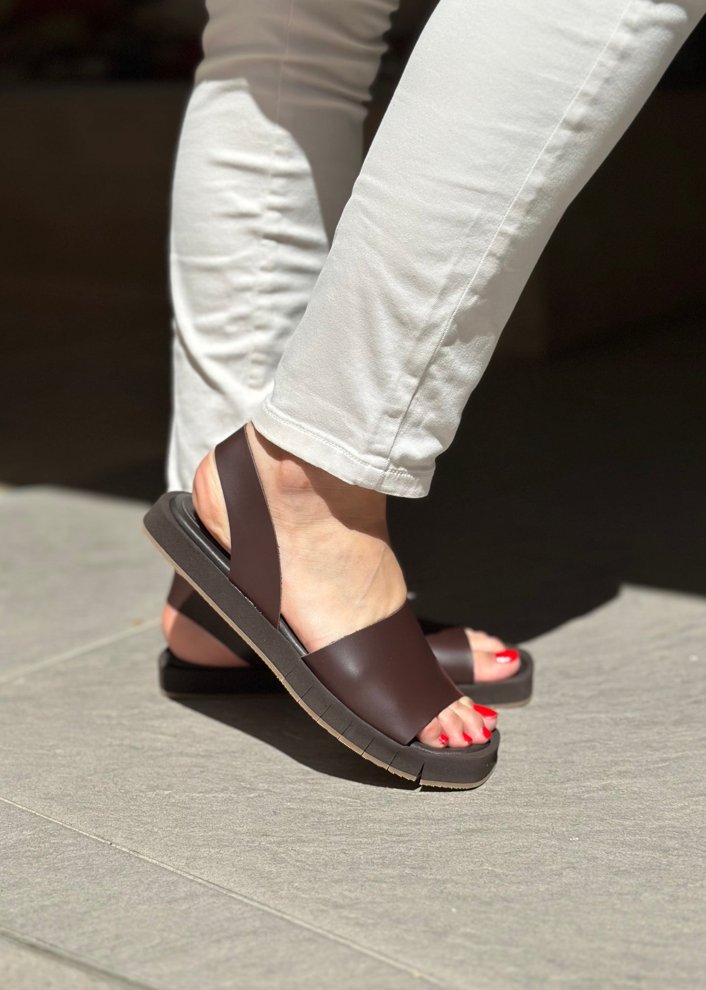 Nu-pieds PALOMITAS by PALOMA BARCELO marron femme