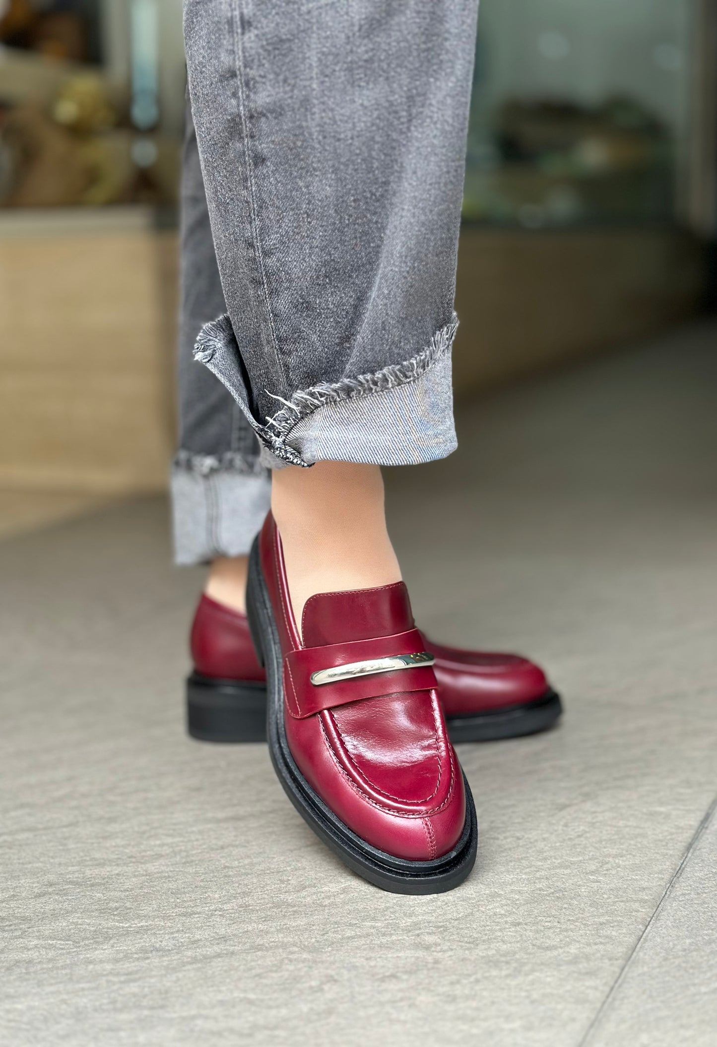 Mocassins ANGEL ALARCON 25562-151A BORDEAUX femme