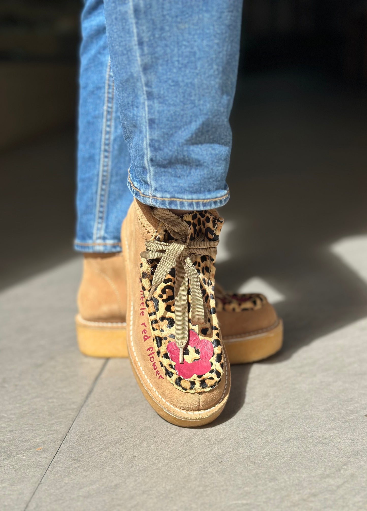 Chaussures montantes NAN-KU EFK-02 LEOPARD femme