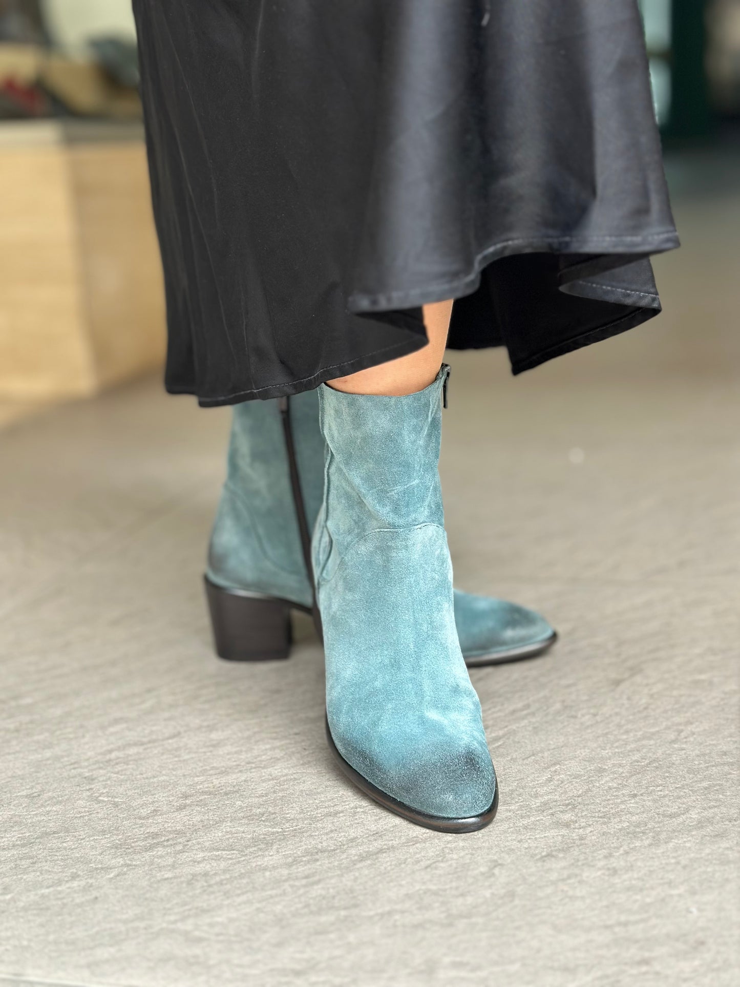 Bottines MAISON21 1951 SAYO GRANITO BLEU femme