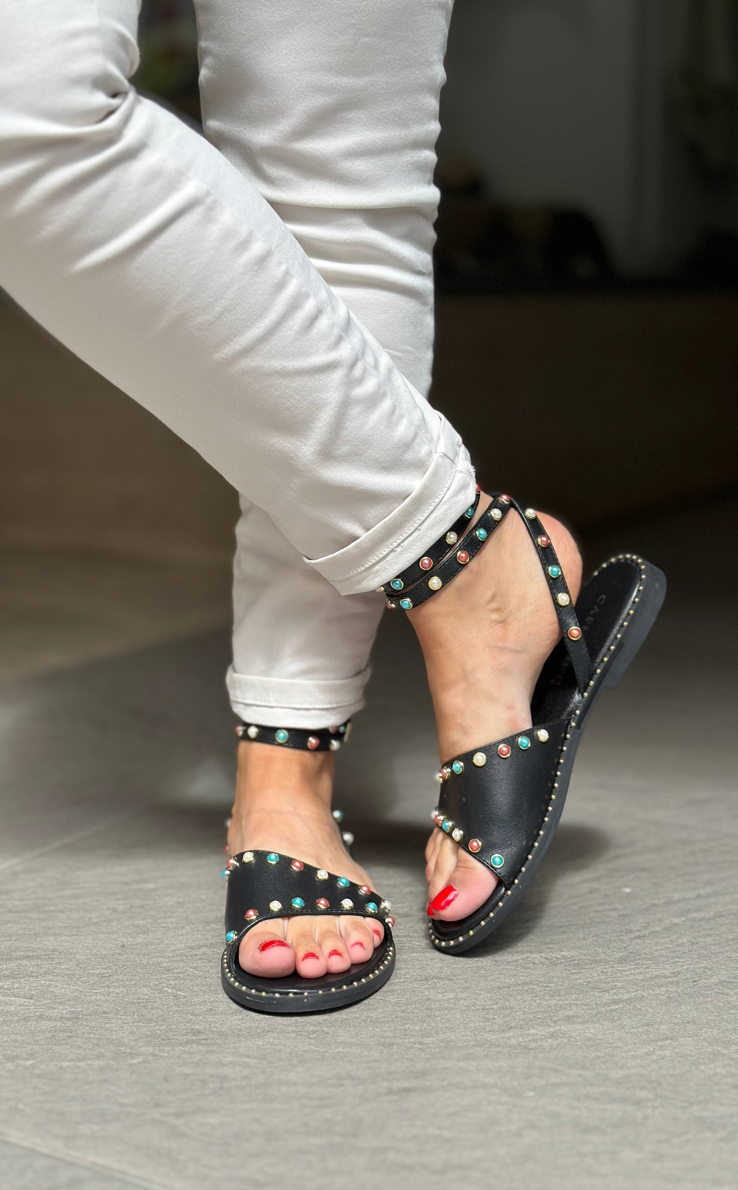 Nu-pieds CAFE NOIR noir femme