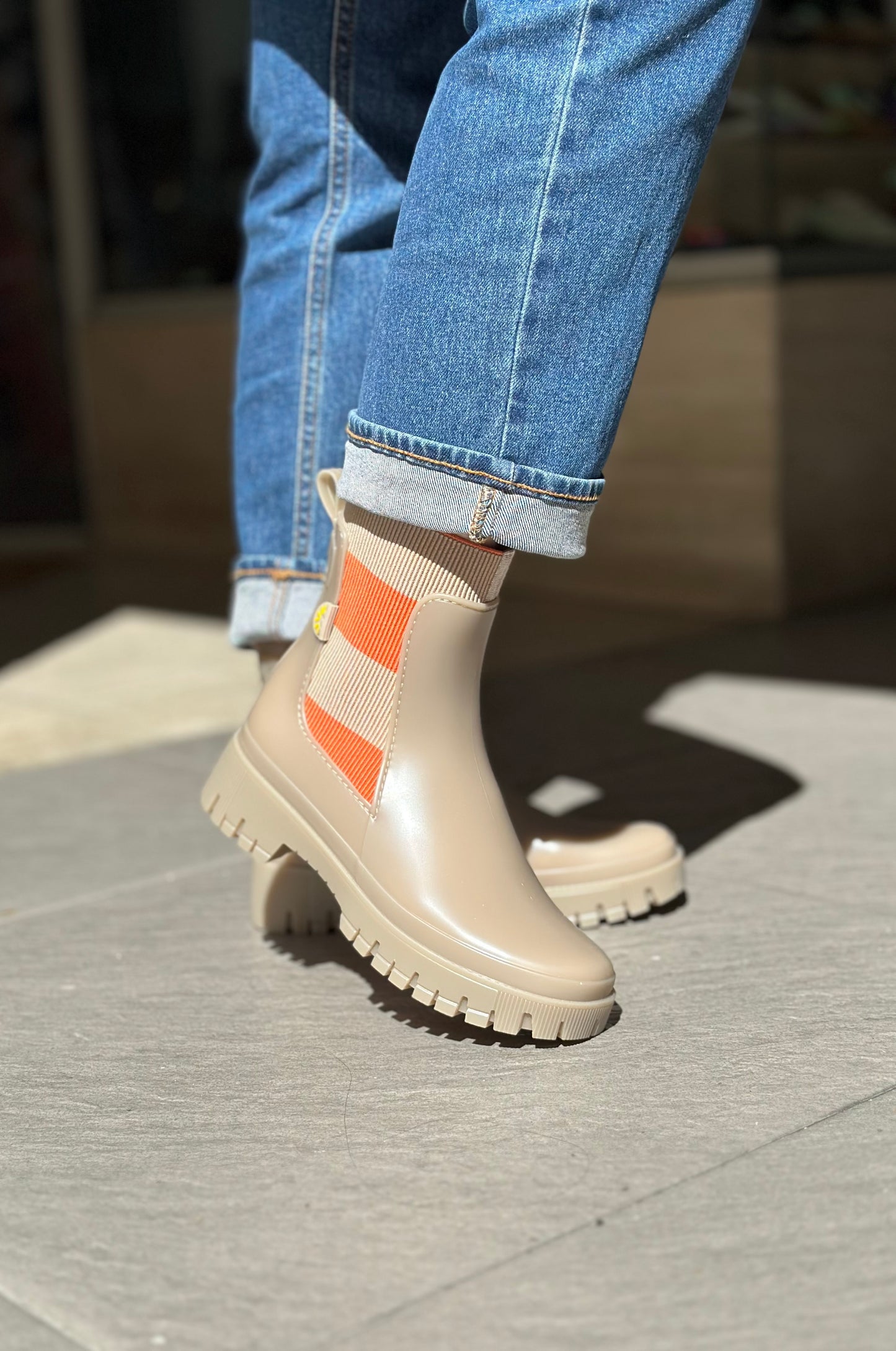Bottines de pluie SELENA dusty nude LEMON JELLY