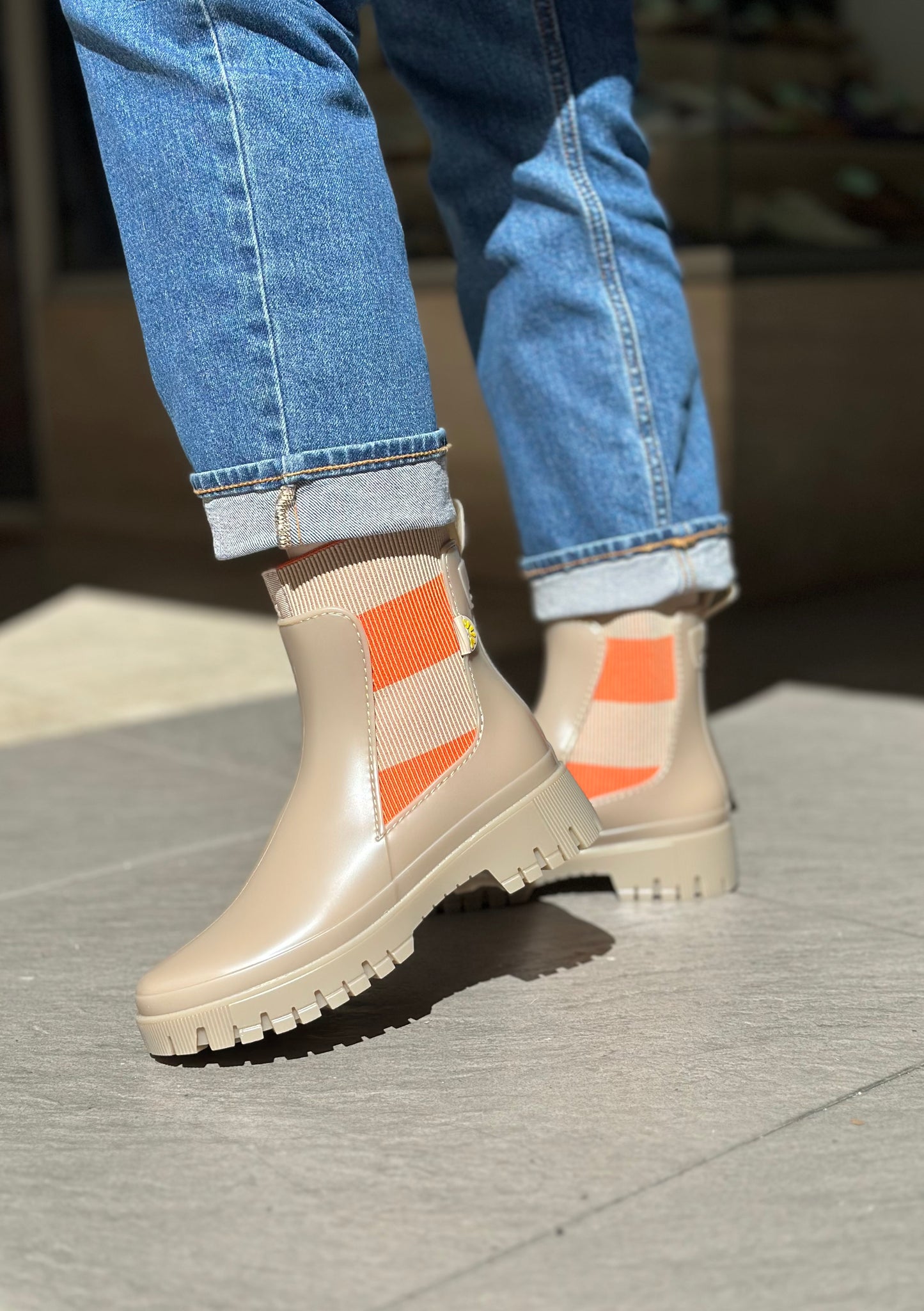 Bottines de pluie SELENA dusty nude LEMON JELLY