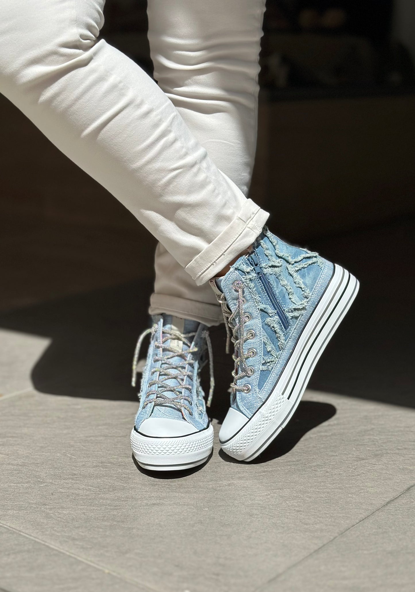 Baskets CAFE NOIR jeans Femme