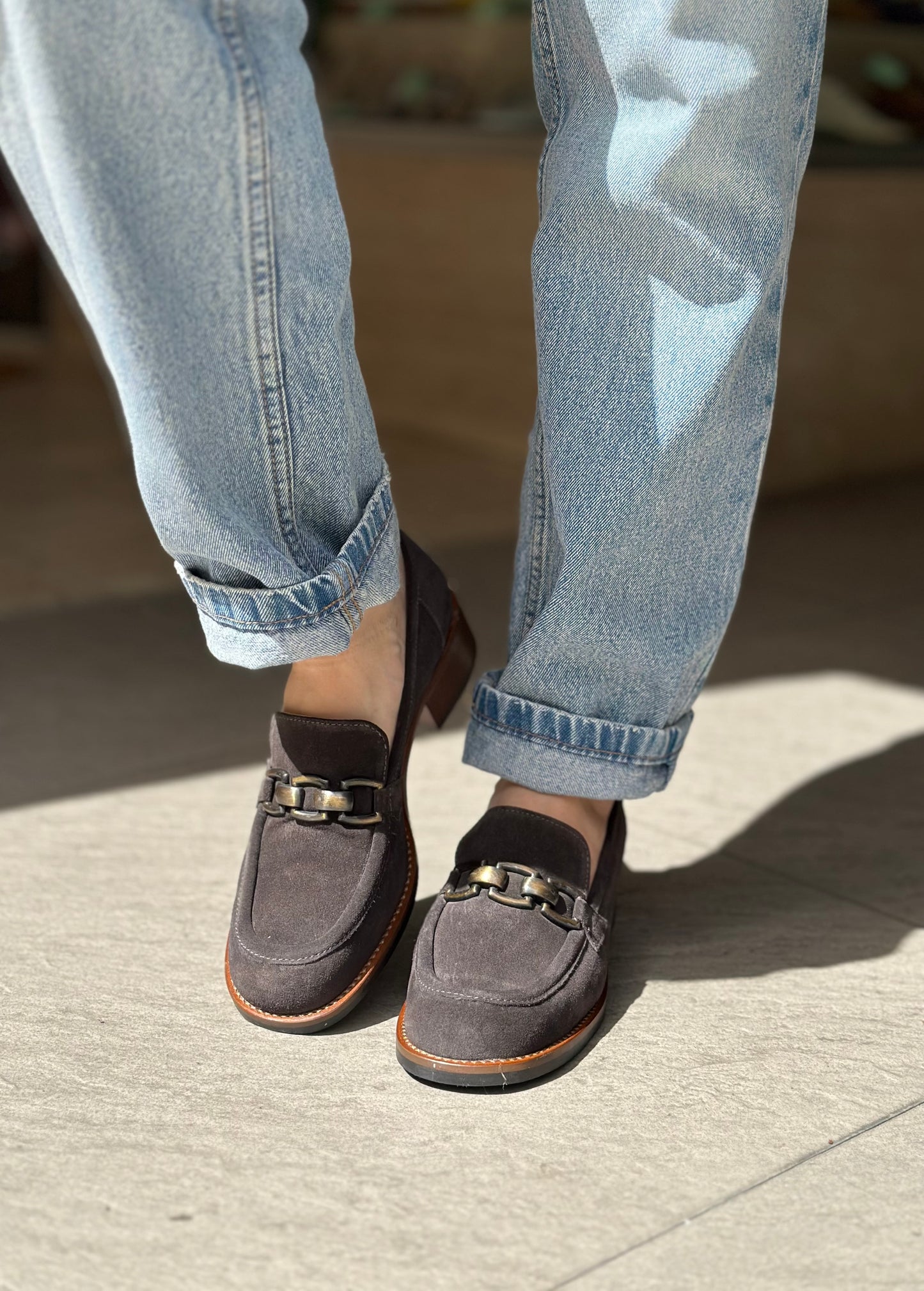 Mocassins MAISON21 1227 SAYO CARBONE GRIS femme