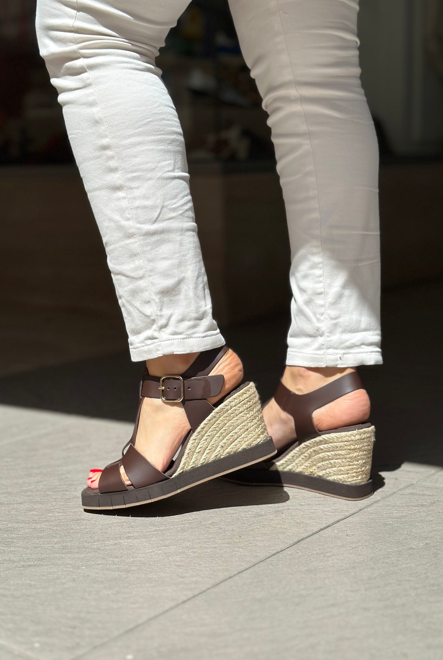 Nu-pieds compensés PALOMITAS by PALOMA BARCELO Marron femme