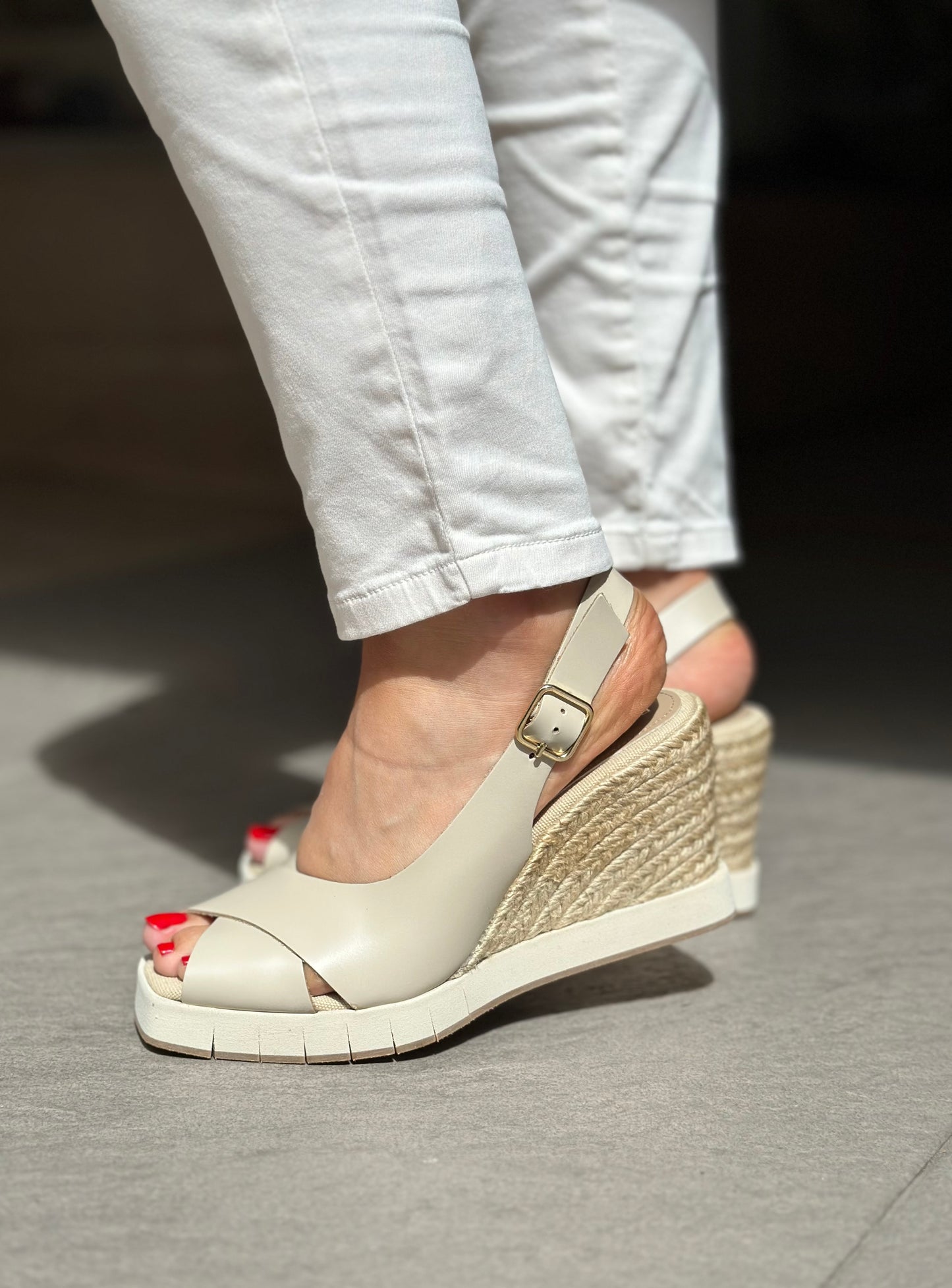 Nu-pieds compensés PALOMITAS by PALOMA BARCELO Beige femme