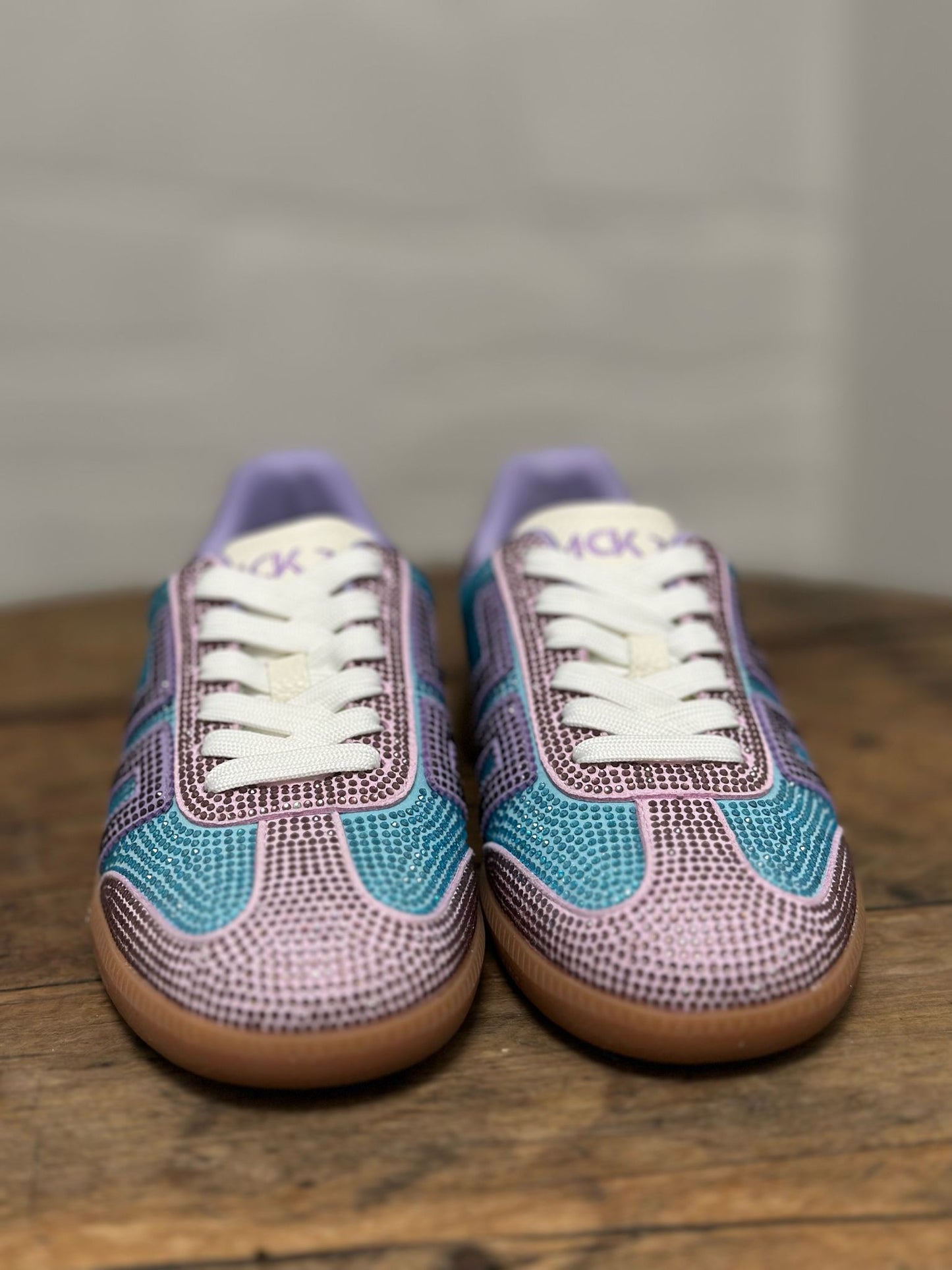 Basket BACK70 STRASS CLOUD bleu/violet Femme