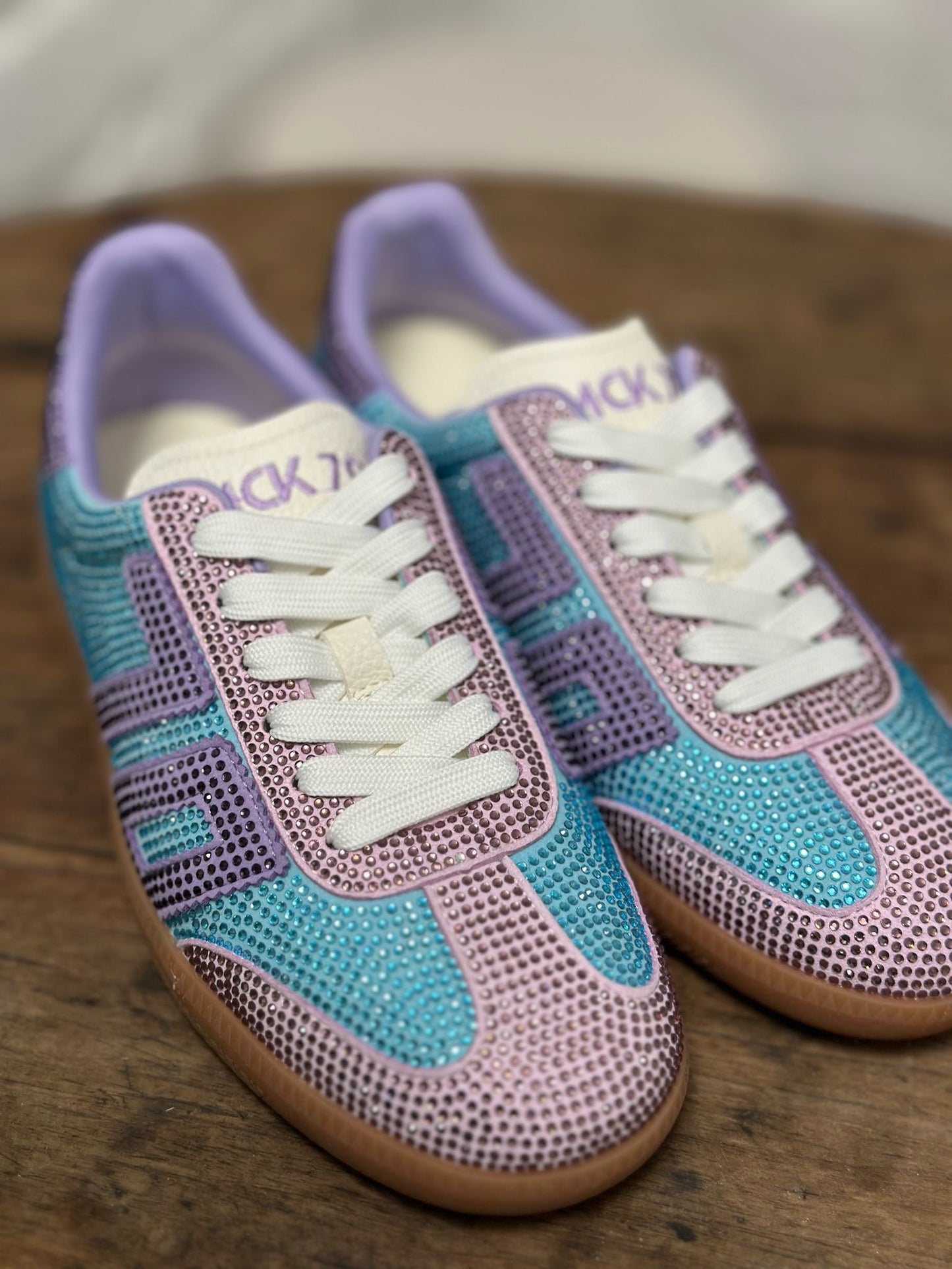 Basket BACK70 STRASS CLOUD bleu/violet Femme
