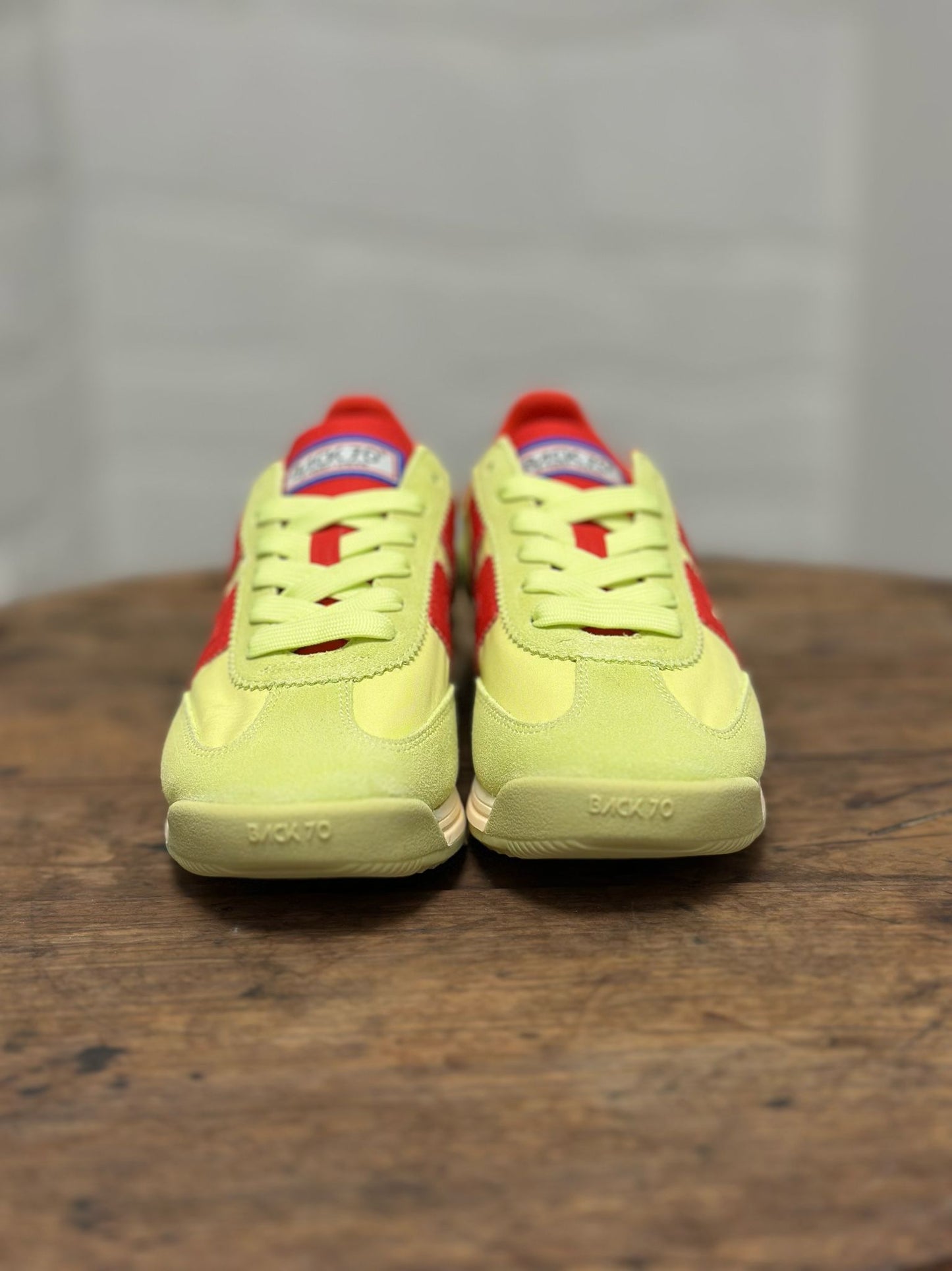 Baskets BACK 70 BARKLEY Jaune/Croco rouge Femme