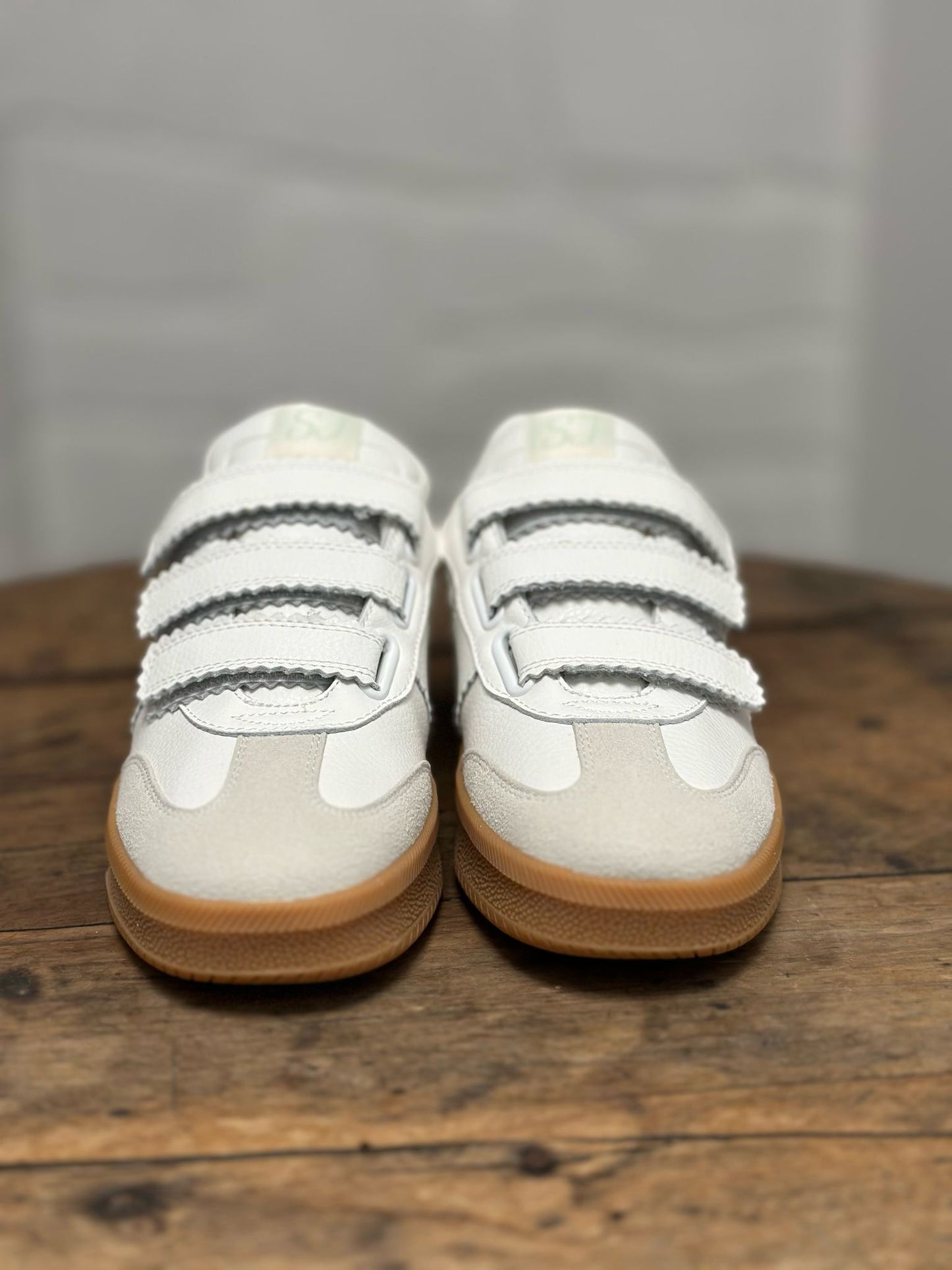 Baskets SJ FEMME Blanche et bleu