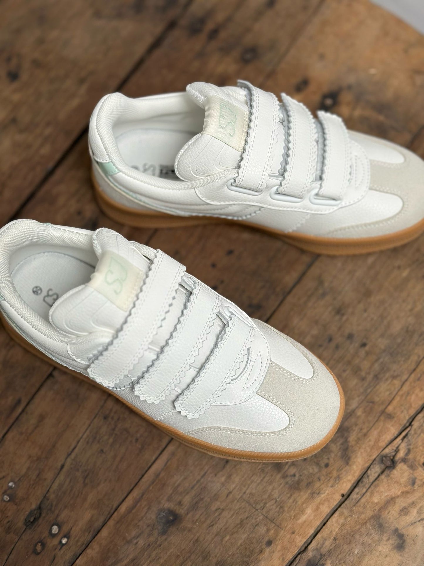 Baskets SJ FEMME Blanche et bleu