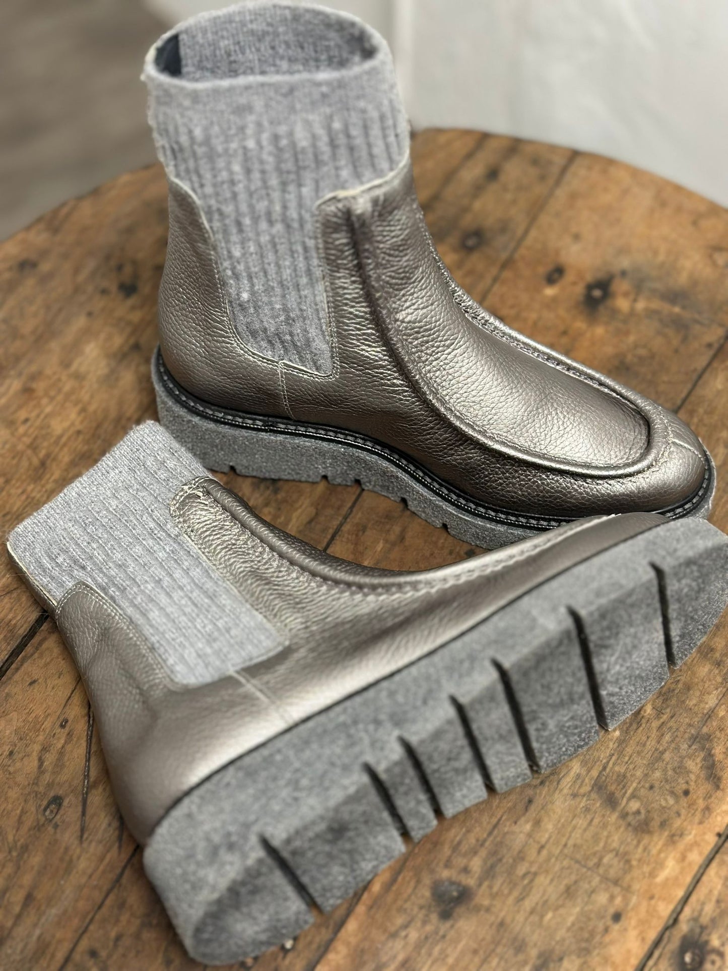 Bottines plates NUCLEO PELTRO 26251 Argenté Week end by PEDRO MIRALLES