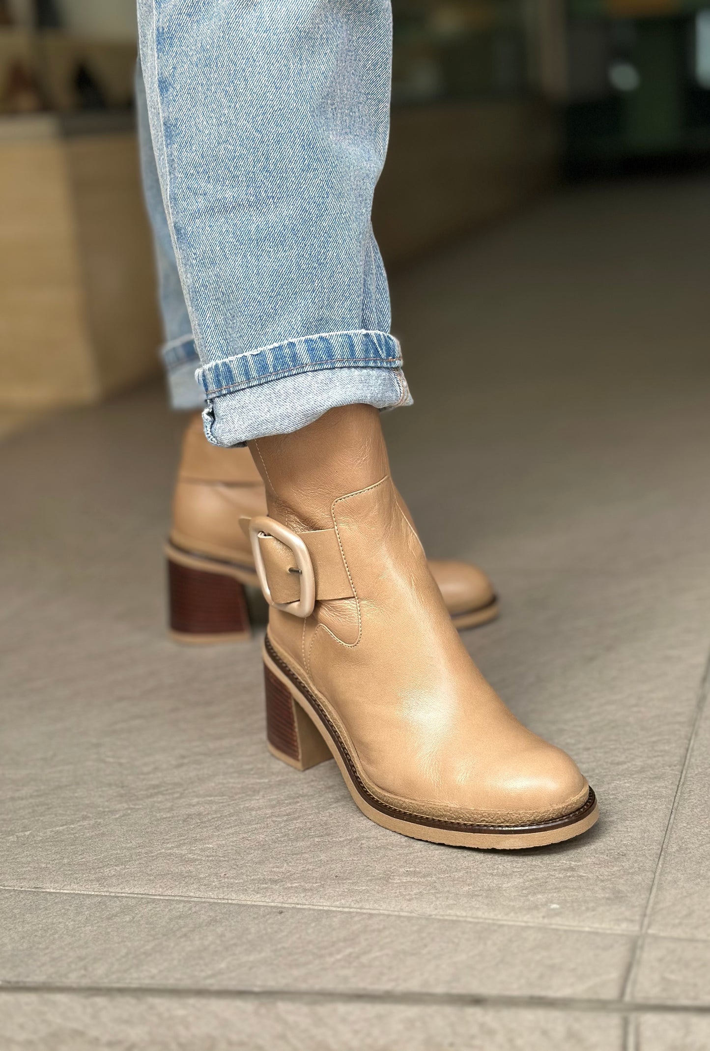 Bottines SOFTWAVES beiges femme