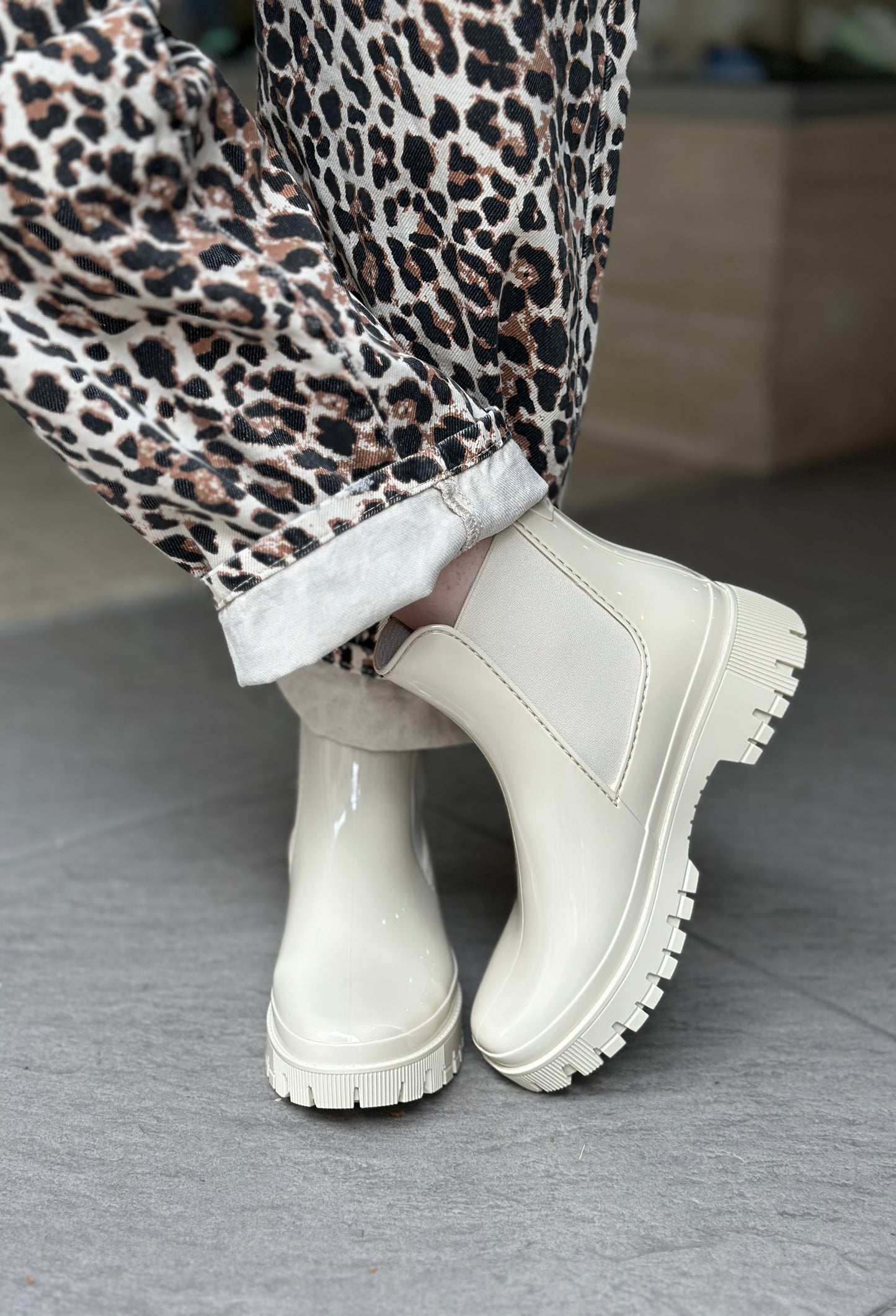Bottines de pluie PEACHY oat milk LEMON JELLY