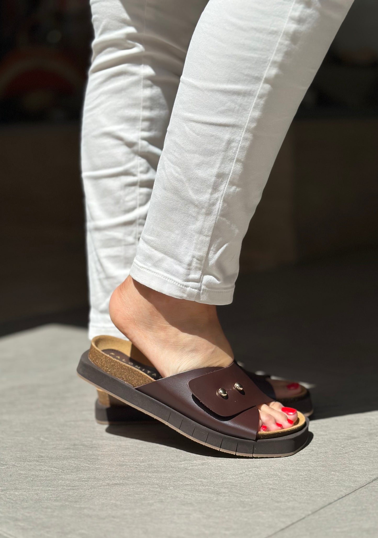 Nu-pieds PALOMITAS by PALOMA BARCELO marron femme