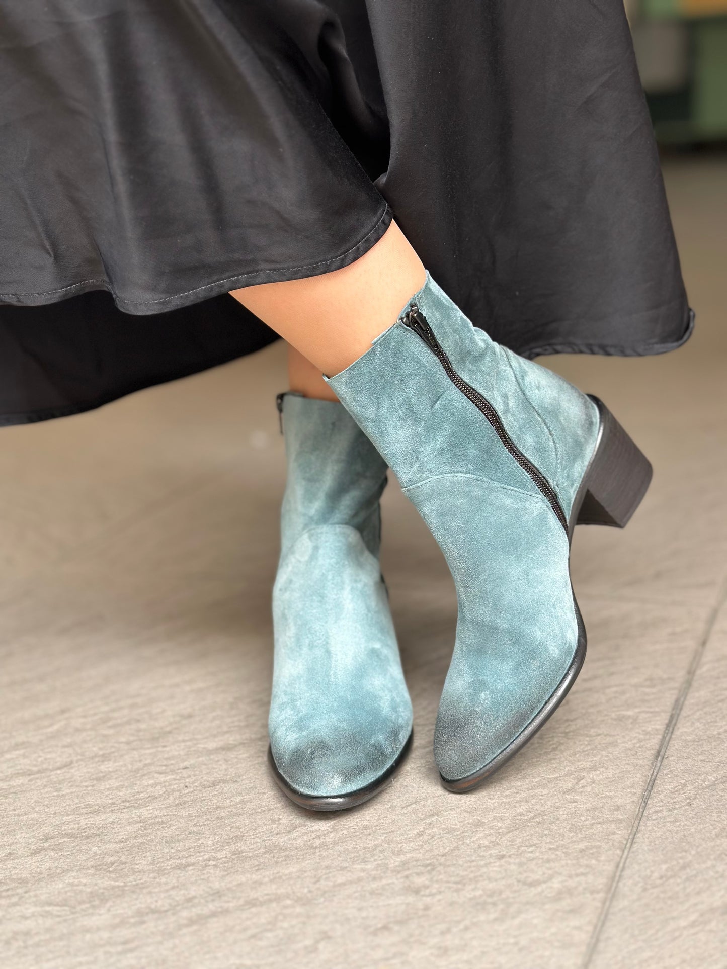 Bottines MAISON21 1951 SAYO GRANITO BLEU femme