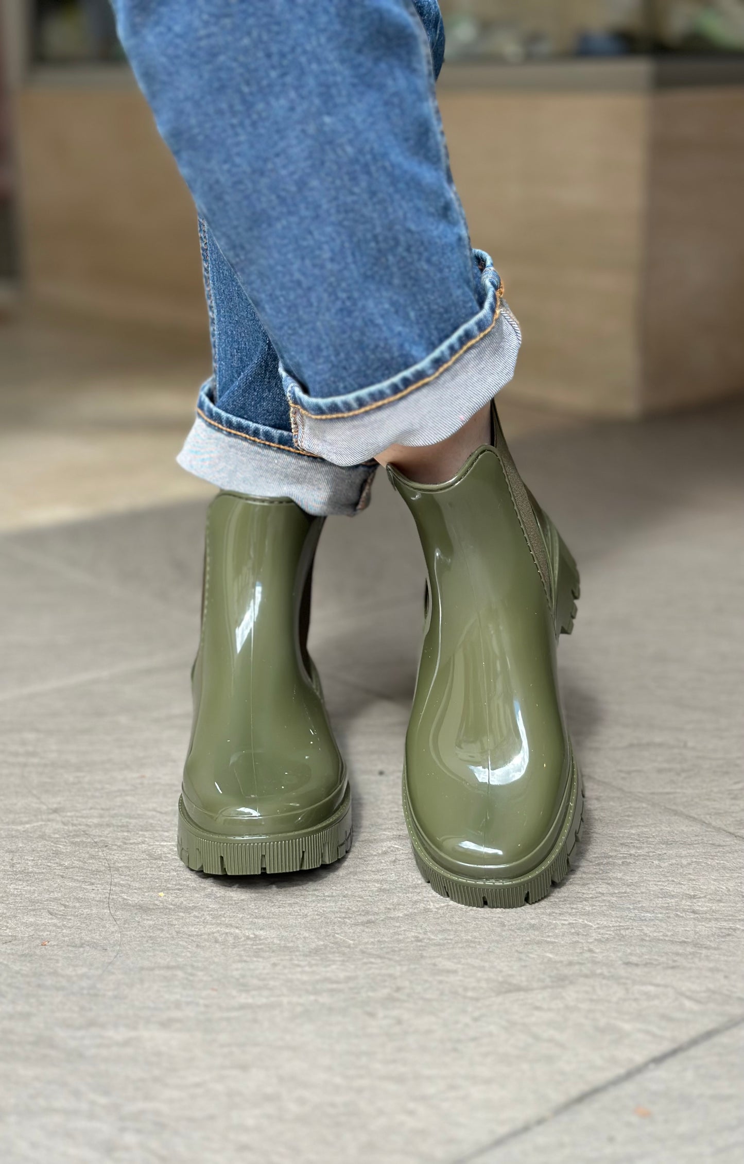 Bottines de pluie PEACHY military green LEMON JELLY