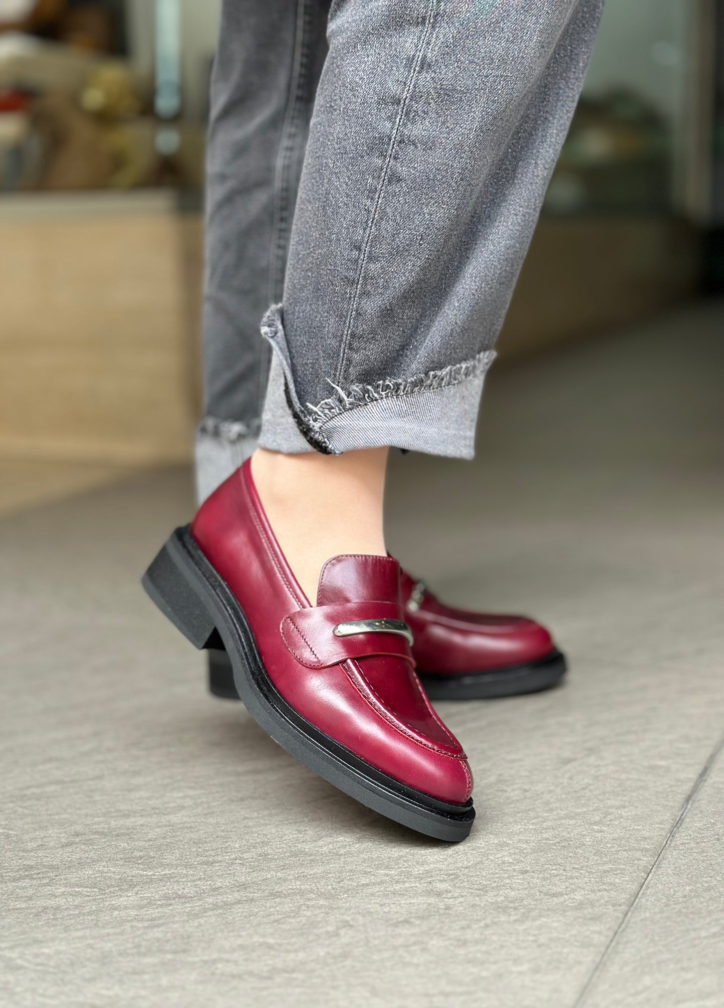Mocassins ANGEL ALARCON 25562-151A BORDEAUX femme