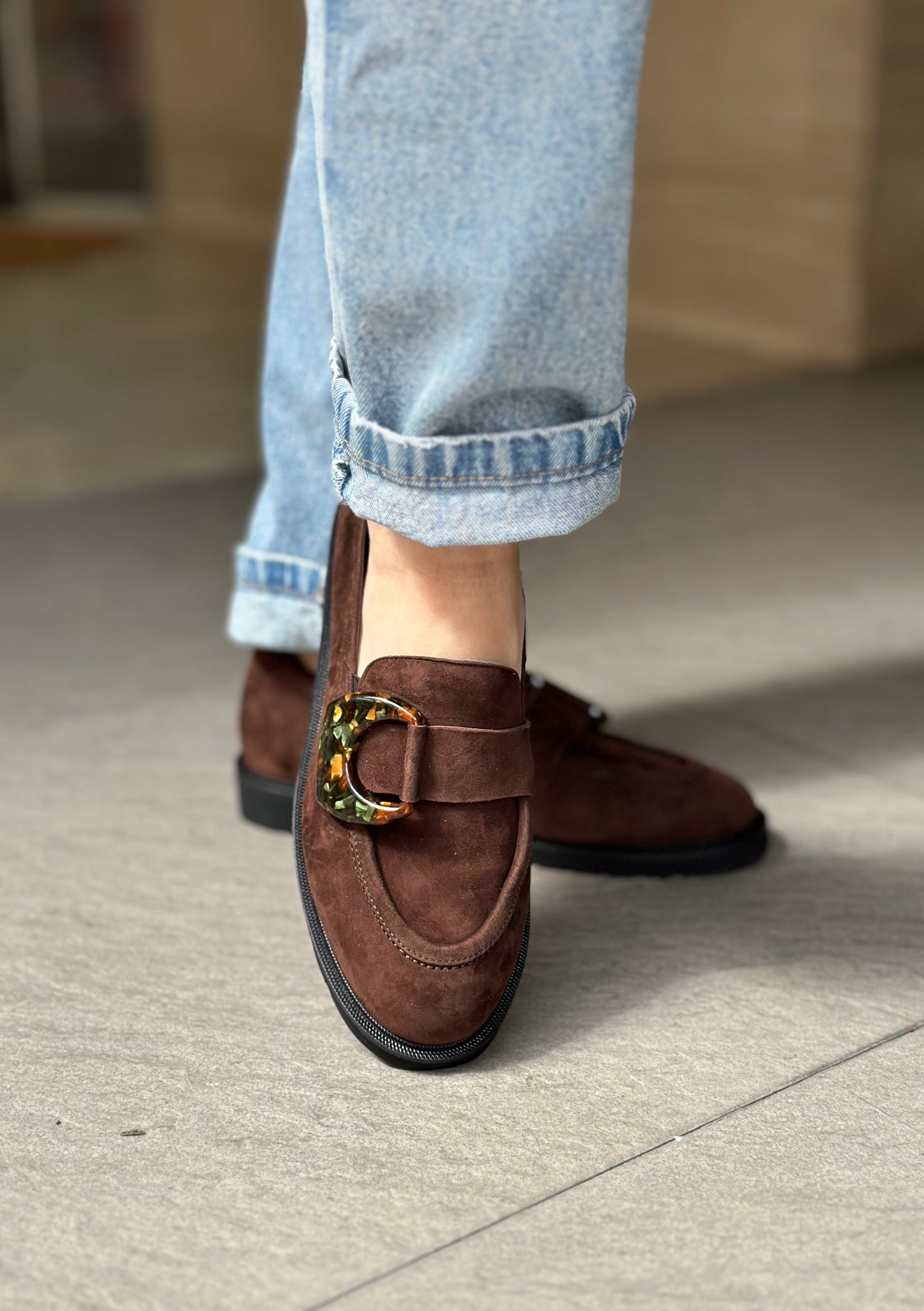 Mocassins SOFTWAVES marron femme