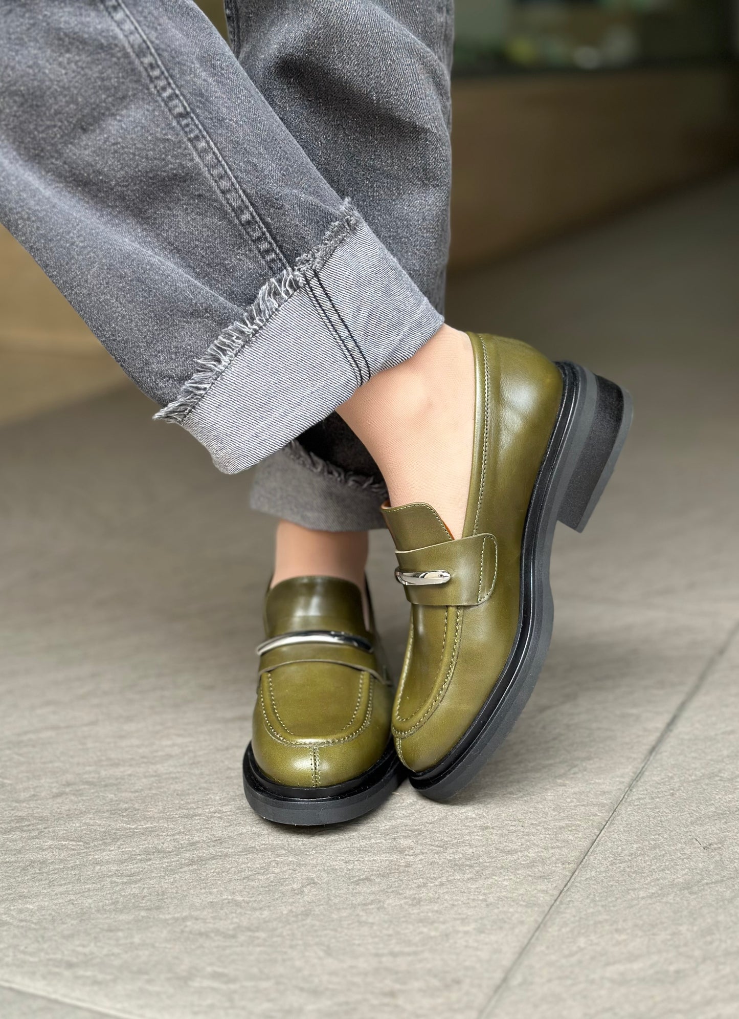 Mocassins ANGEL ALARCON 25562-151A VERT femme